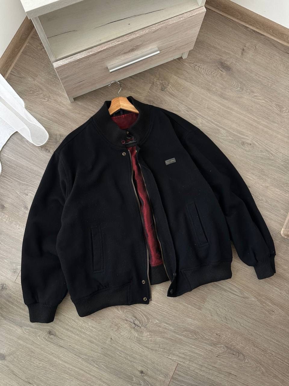 Paul & Shark × Vintage Vintage Black Wool Paul & Shark Jacket Size US L / EU 52-54 / 3 - 3 Thumbnail
