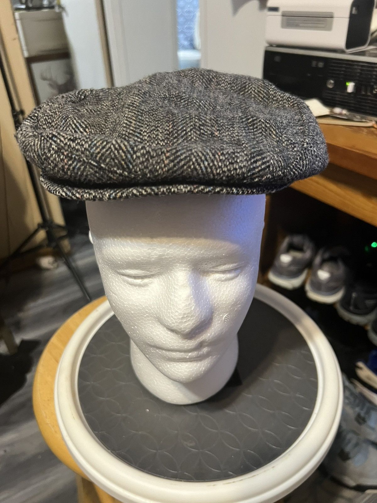 Vintage Vintage Union Made in USA Adam’s Row Newsboy Cabbie Hat Size ONE SIZE - 1 Thumbnail