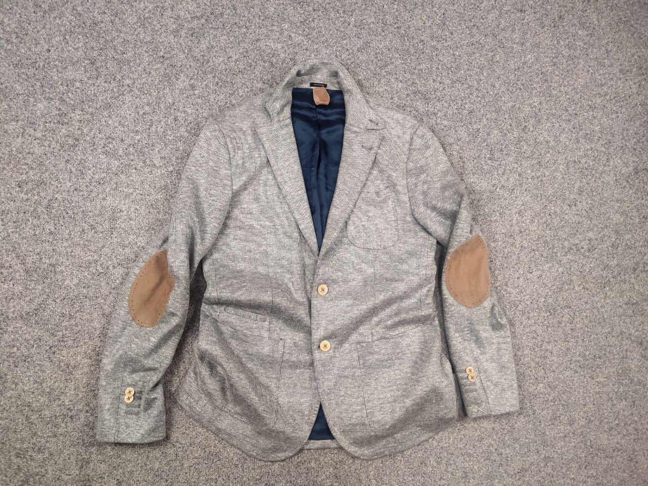 Massimo Dutti Massimo Dutti Design Grey Linen Blend Blazer Sports Jacket Size US M / EU 48-50 / 2 - 12 Thumbnail