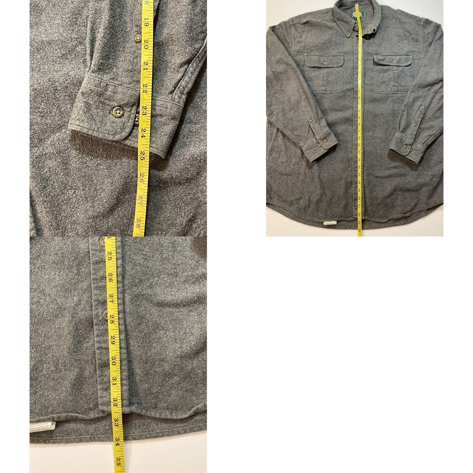 Vintage VINTAGE Cabela's Chamois Flannel Shirt Heavyweight Button-Up Men’s Big & Tall XLT Gray Hunting Size US XL / EU 56 / 4 - 8 Thumbnail