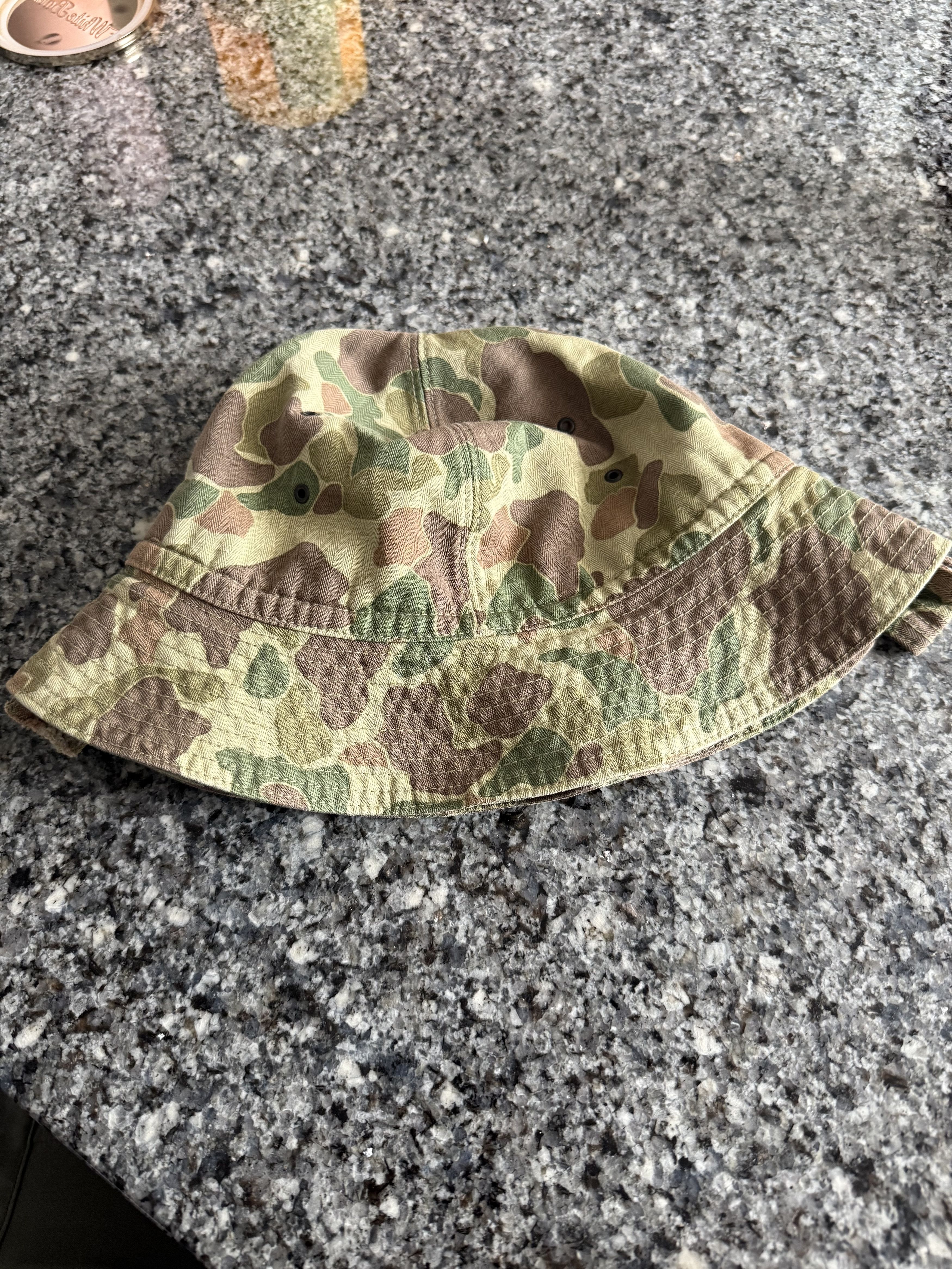 Kapital Kapital Camouflage Herringbone Radio Tulip Bucket Hat Size ONE SIZE - 1 Thumbnail