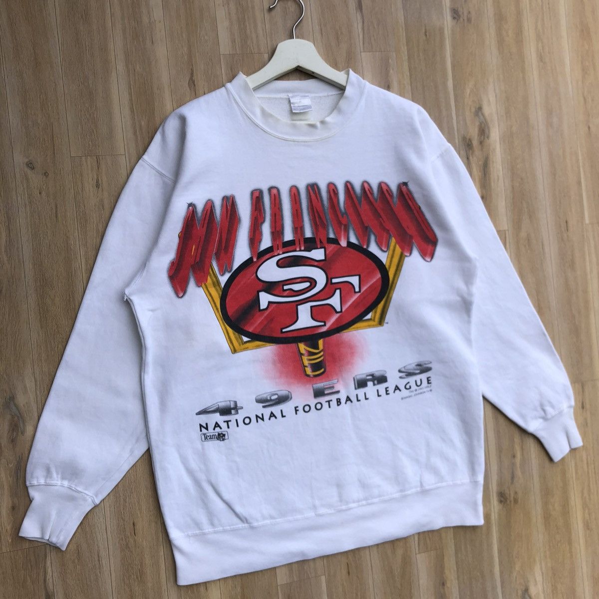 NFL × Vintage Vintage NFL San Francisco Team 49ers NFL Pullover Sweatshirt Size US M / EU 48-50 / 2 - 2 Thumbnail