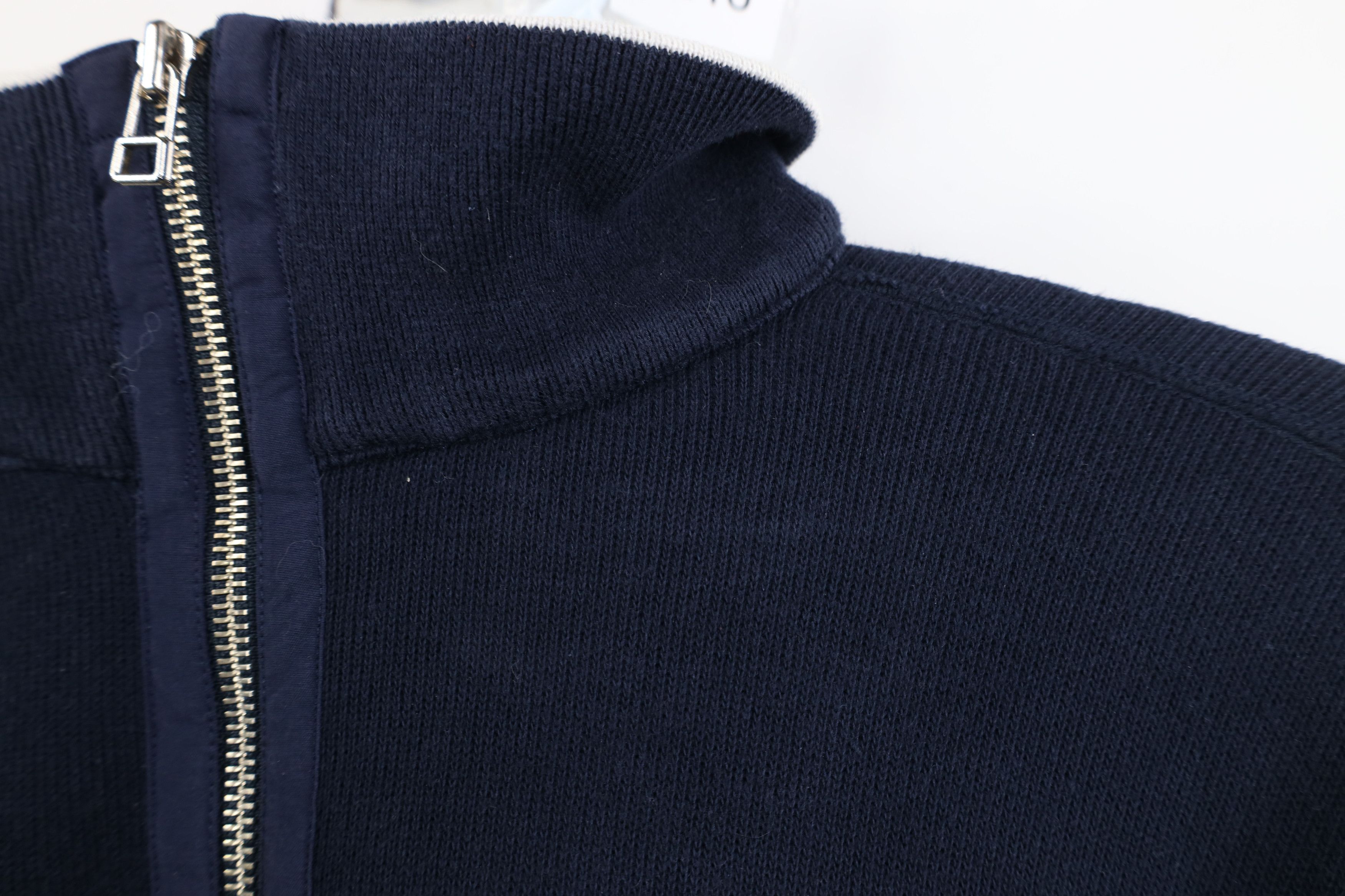 Nautica Vintage 90s Nautica Ribbed Knit 1/4 Half Zip Sweater Blue Size US M / EU 48-50 / 2 - 8 Thumbnail