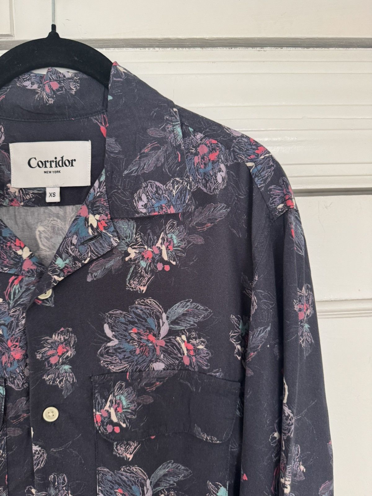 Corridor Corridor Novella Floral Print Long Sleeve Navy Lyocell Size US XS / EU 42 / 0 - 3 Thumbnail