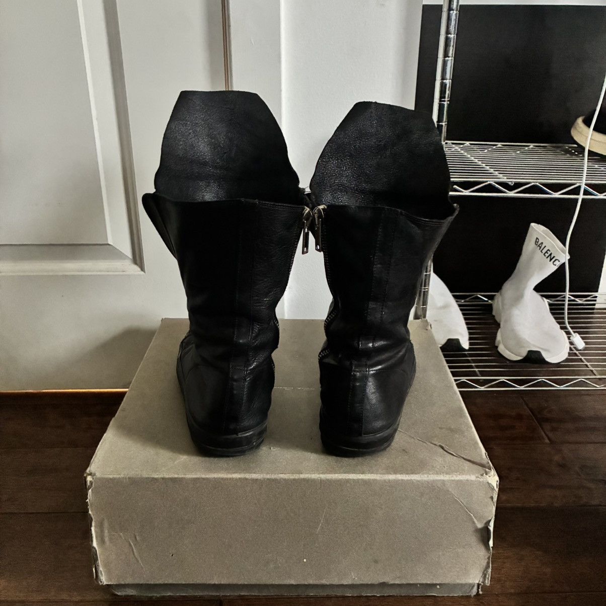Rick Owens Rick Owens AW12 ‘mountain’ Black Laceless Ramones Size US 9 / EU 42 - 2 Thumbnail