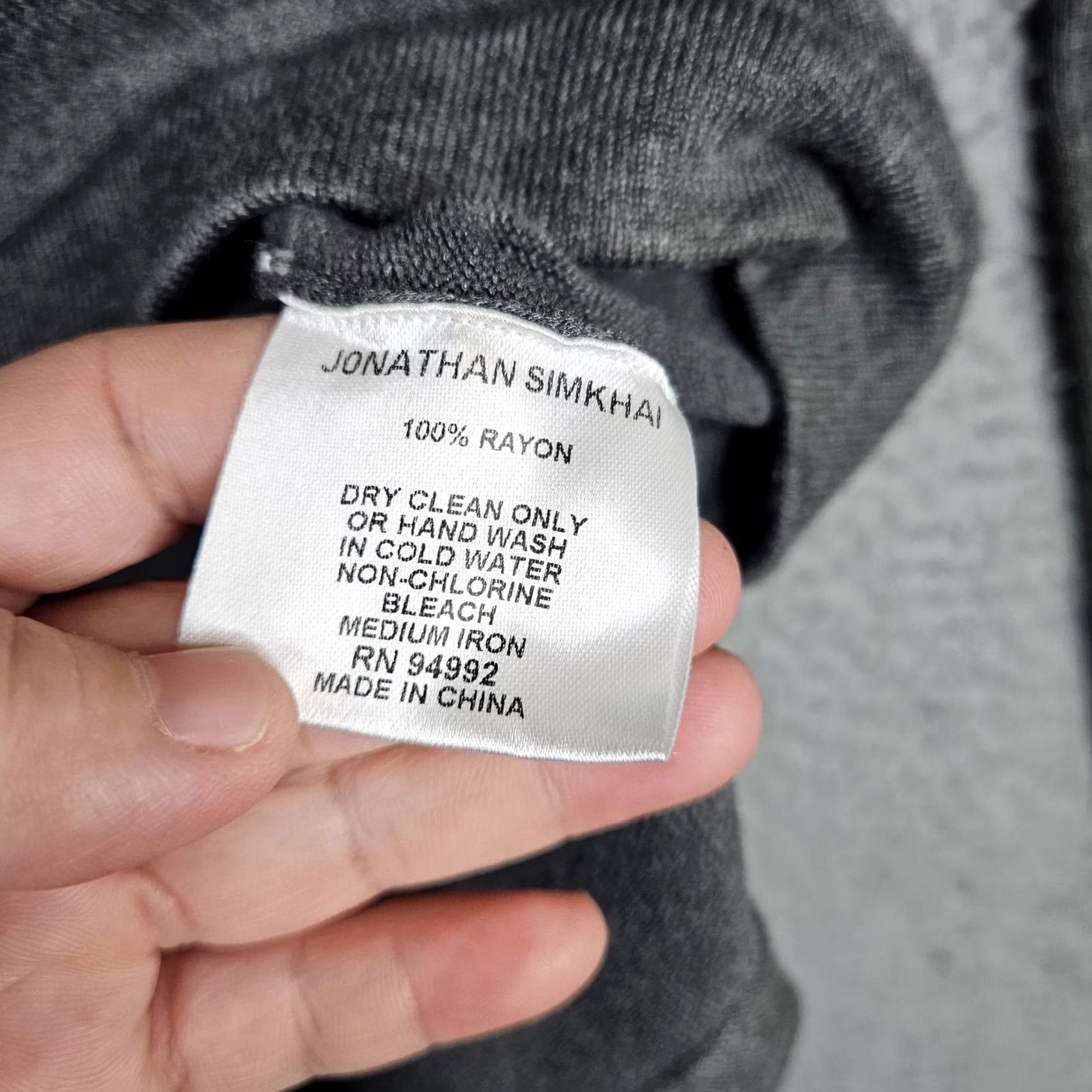 Jonathan Simkhai JONATHAN SIMKHAI Women's Gray Sweater Long Sleeve Crew Neck Knit Pullover Size M Modern Casual Indoor Wear Womens Size M / US 6-8 / IT 42-44 - 5 Thumbnail