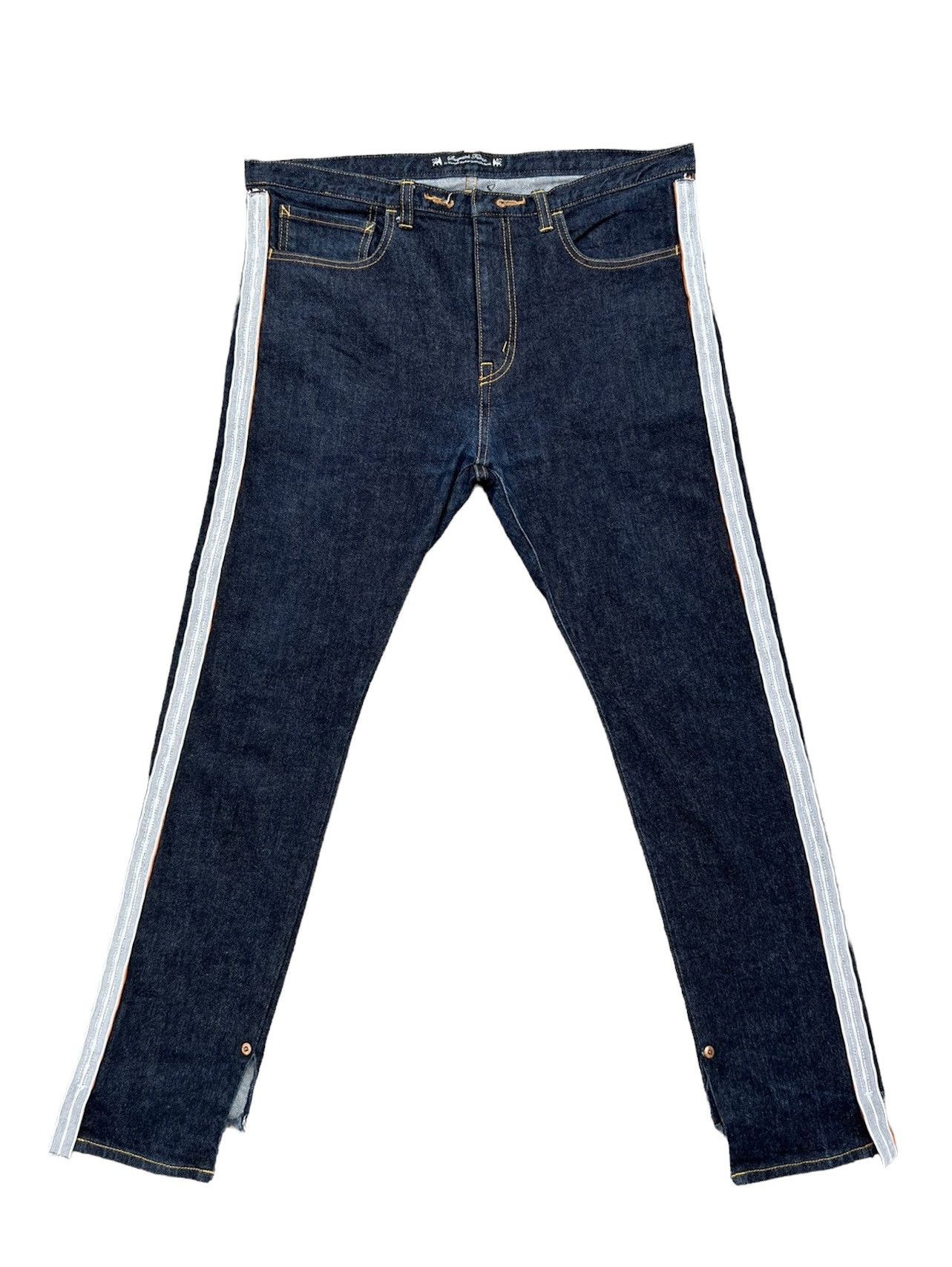 Sasquatchfabrix Sasquatchfabrix Japan Side Tape Cropped Denim Jeans Size US 32 / EU 48 - 1 Thumbnail
