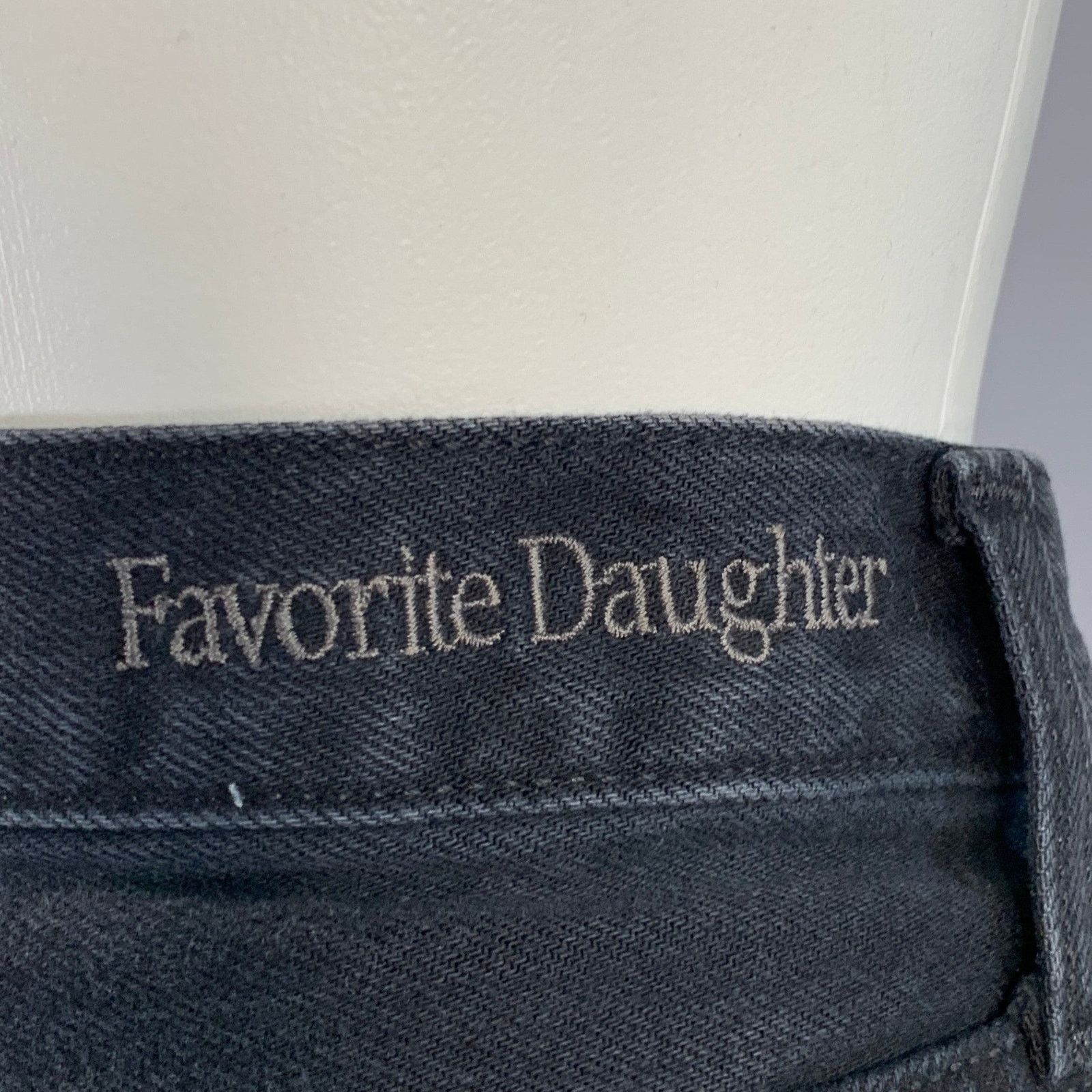 Other FAVORITE DAUGHTER The Sadie Black Denim Twill Button Fly Size 25" / US 0 / IT 36 - 3 Thumbnail