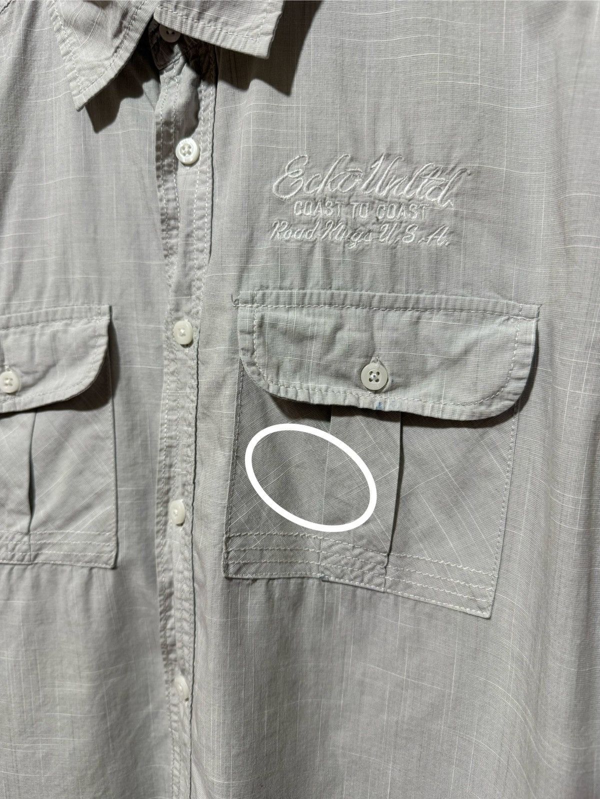 Ecko Unltd. × Rap Tees Ecko Unltd Coast To Caost Police Cop Style Button T-Shirt Size US XL / EU 56 / 4 - 7 Thumbnail