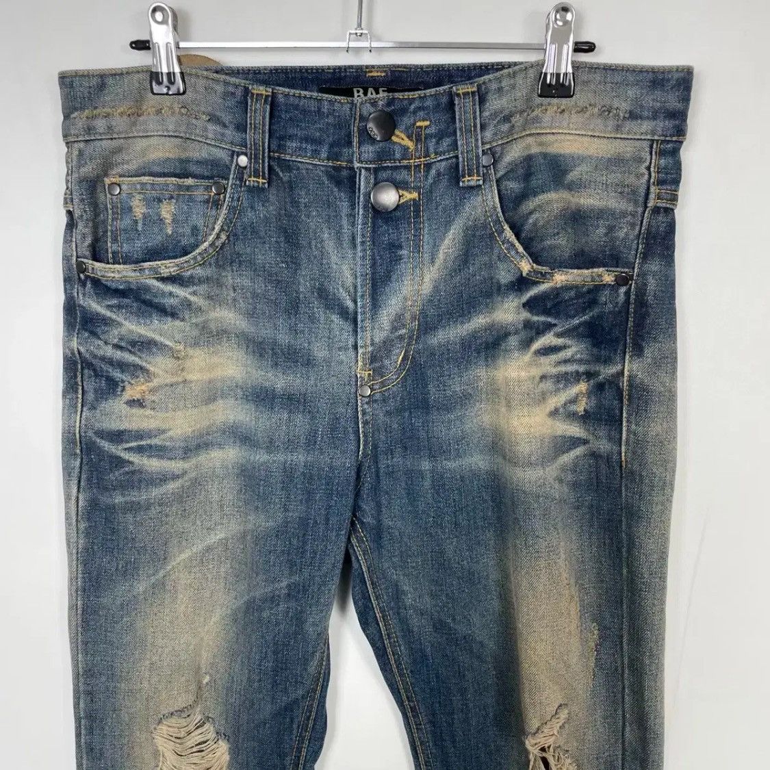 Raf Simons Raf Simons Distressed Japan Denim Pants Size US 32 / EU 48 - 3 Thumbnail