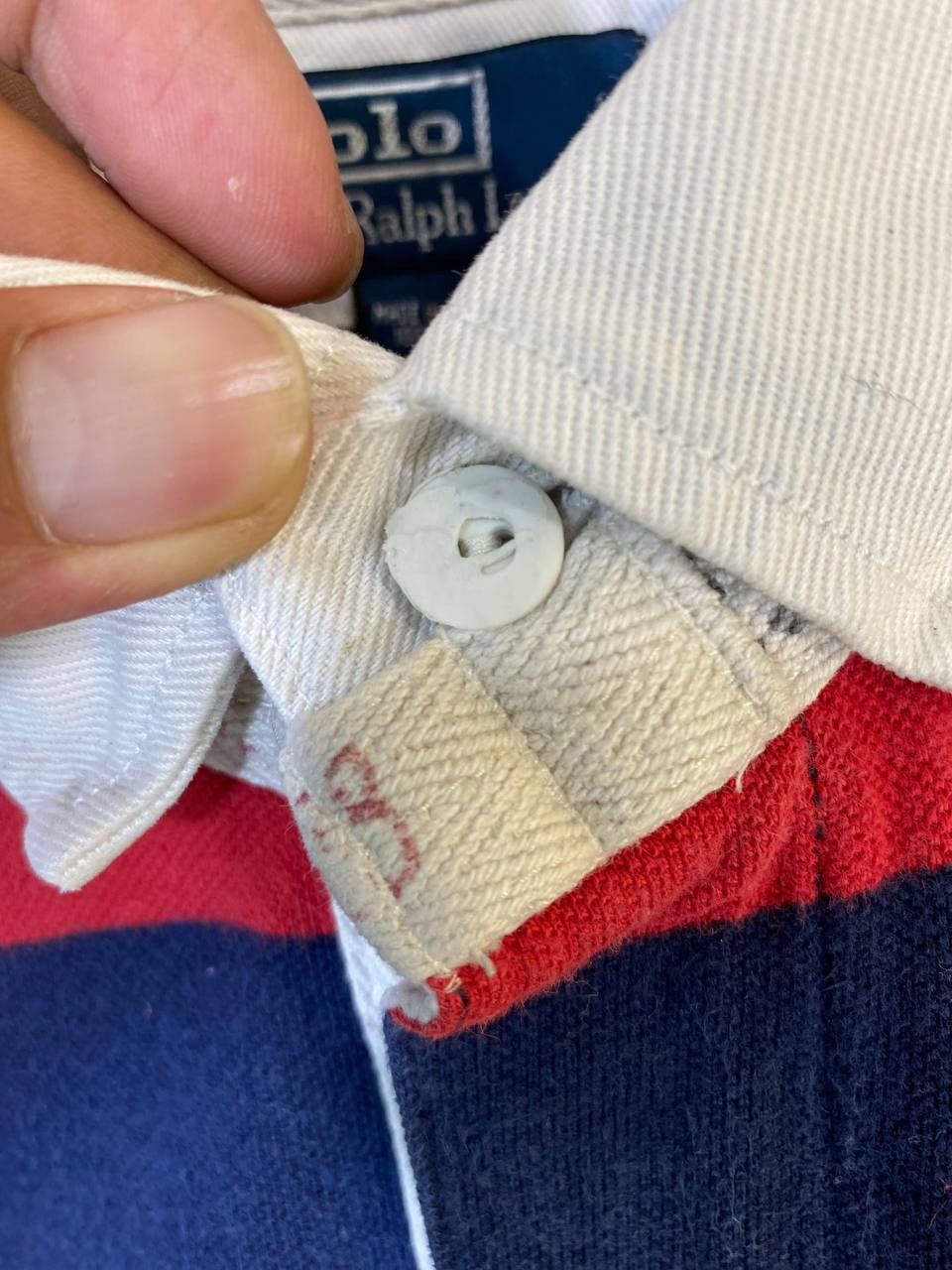 Polo Ralph Lauren vintage polo ralph lauren striped polo tee Size US XXL / EU 58 / 5 - 4 Thumbnail
