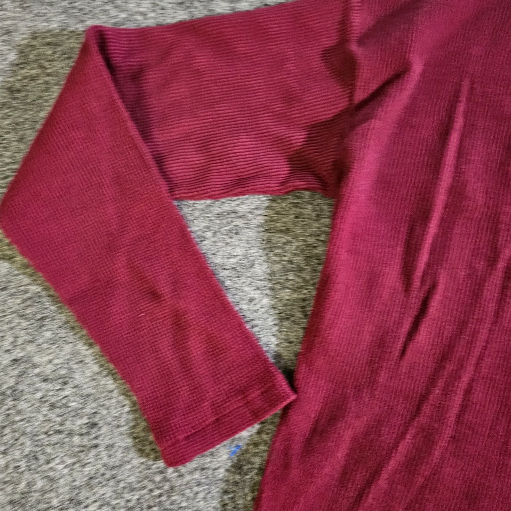Wrangler Wrangler Cardigan Top Womens M Red Button Waffle Knit Thermal Long Sleeve Shirt Size M / US 6-8 / IT 42-44 - 4 Thumbnail