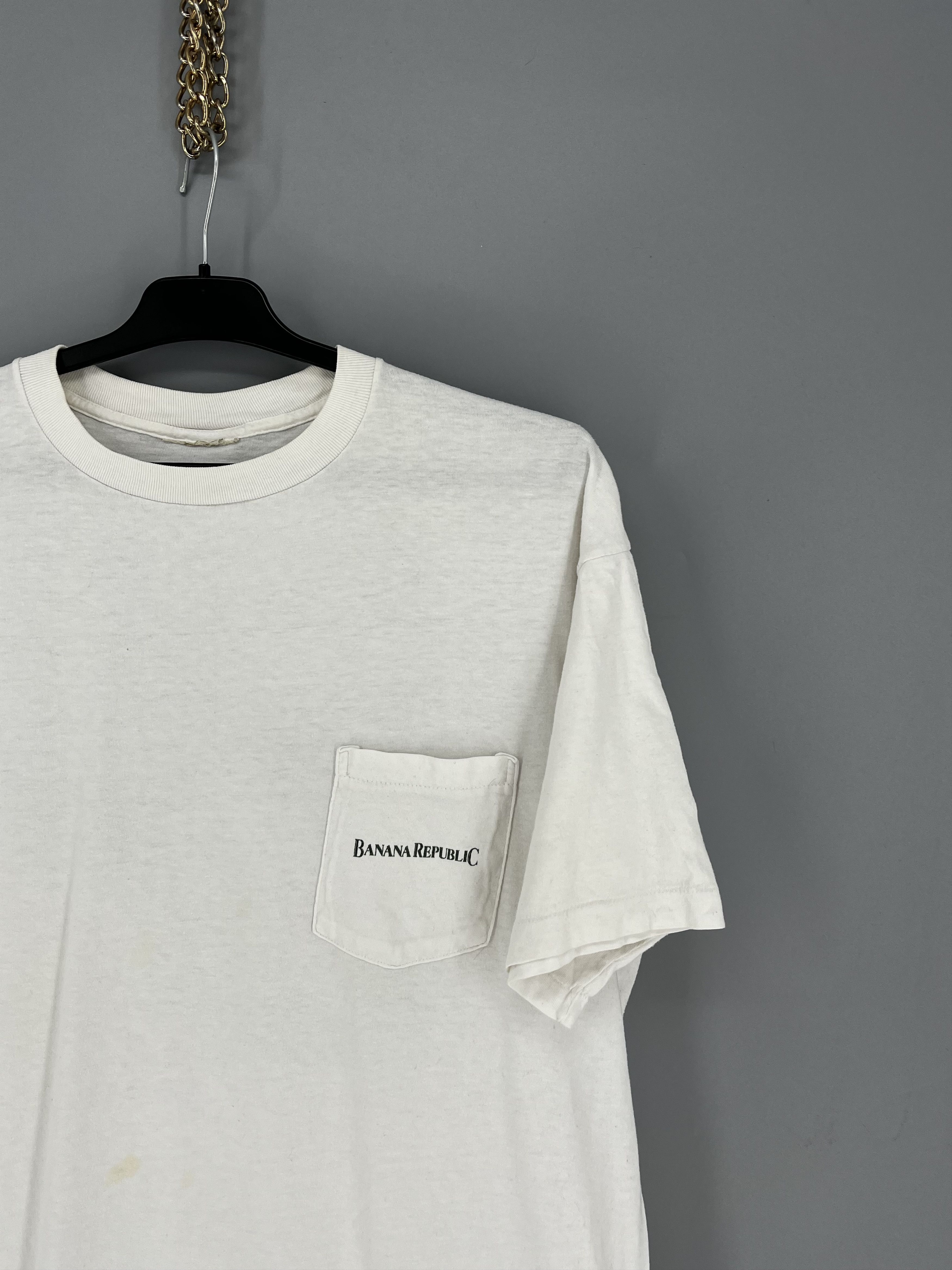Banana Republic Vintage 1990s Banana Republic Safari Travel Graphic T-shirt Size US XL / EU 56 / 4 - 6 Thumbnail