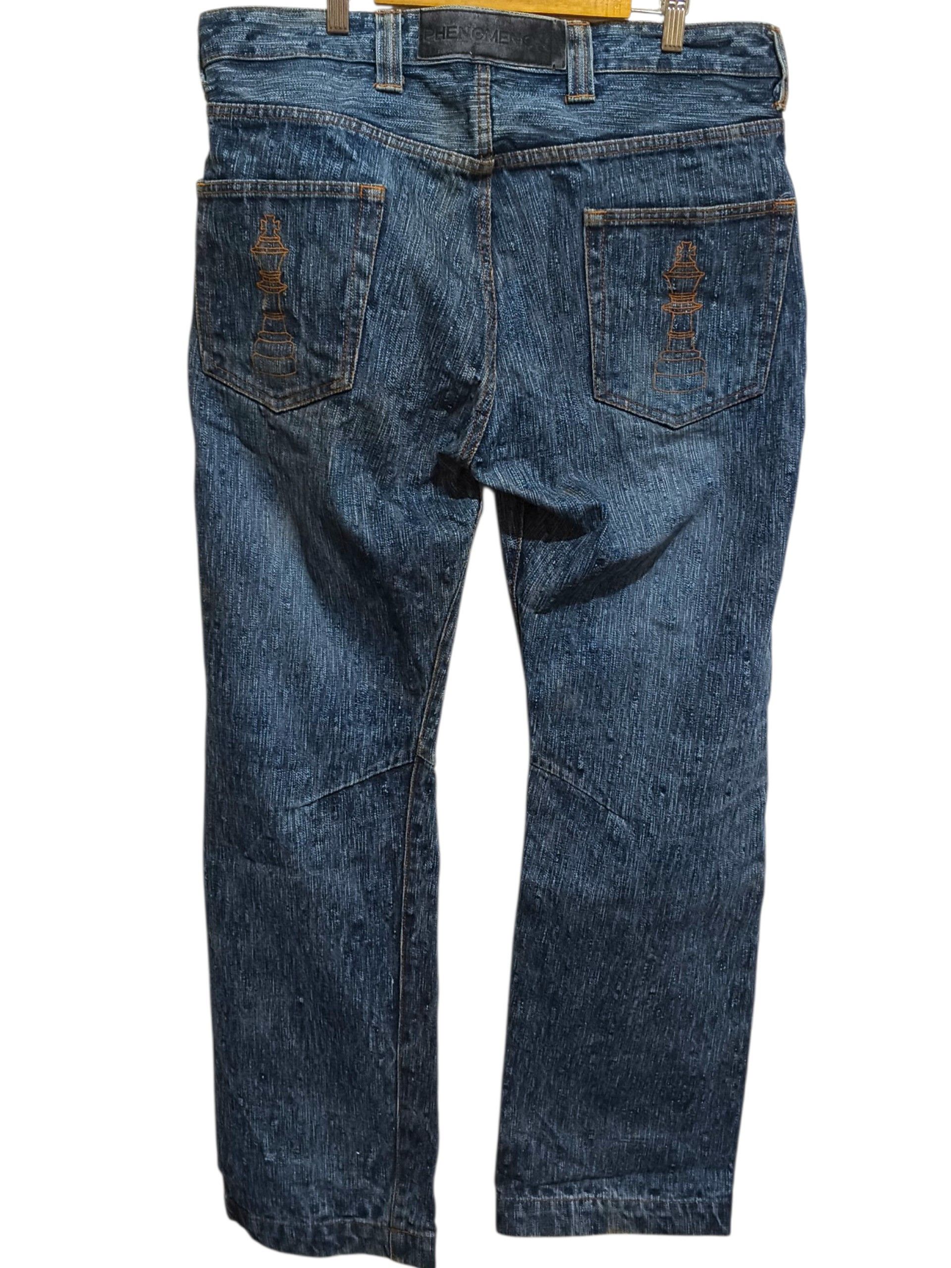 PHENOMENON Vintage 00s Phenomenon Illmatic Distressed Denim Pants Size US 34 / EU 50 - 2 Thumbnail