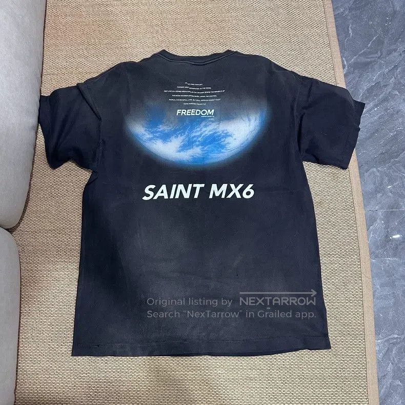 Saint Michael Saint Michael Astronaut washed old short sleeves Size US XL / EU 56 / 4 - 2 Thumbnail