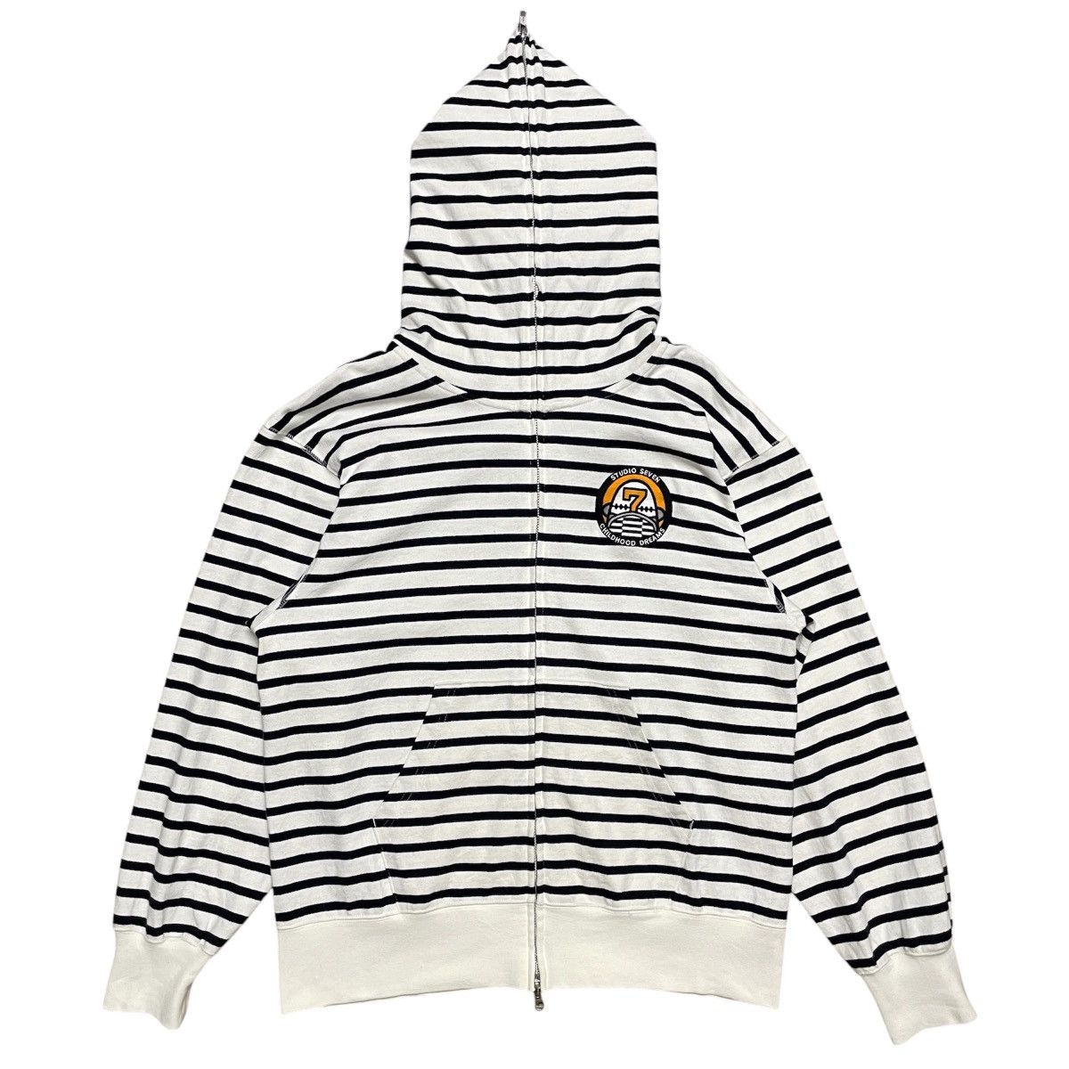 Japanese Brand × Studio Seven Studio Seven Childhood Dreams Stripe Hoodie Fullzip Size US M / EU 48-50 / 2 - 1 Thumbnail