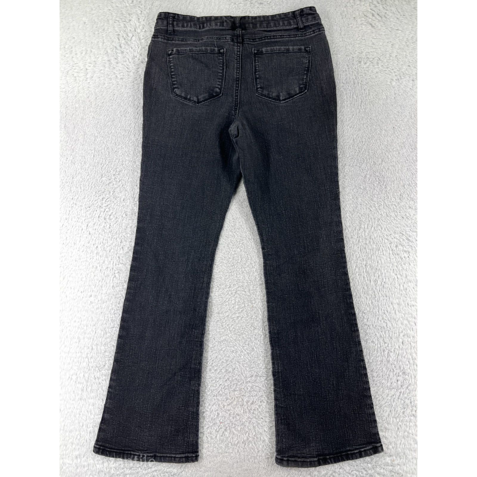 Vintage Wishful Park Jeans Womens 11 Dark Gray Cotton Polyester Blend Bootcut Size 27" / US 4 / IT 40 - 2 Thumbnail
