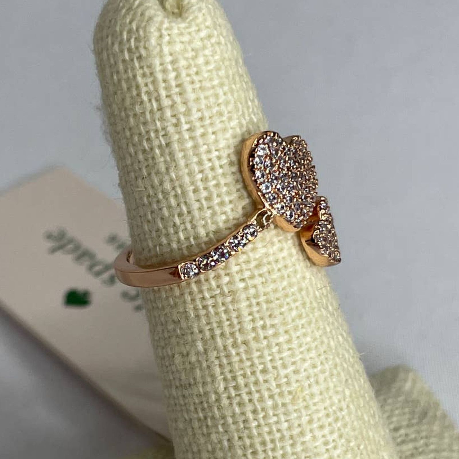 Kate Spade Kate Spade Rose Gold Two Hearts Two Hearts Beat As One Ring Size ONE SIZE - 5 Thumbnail