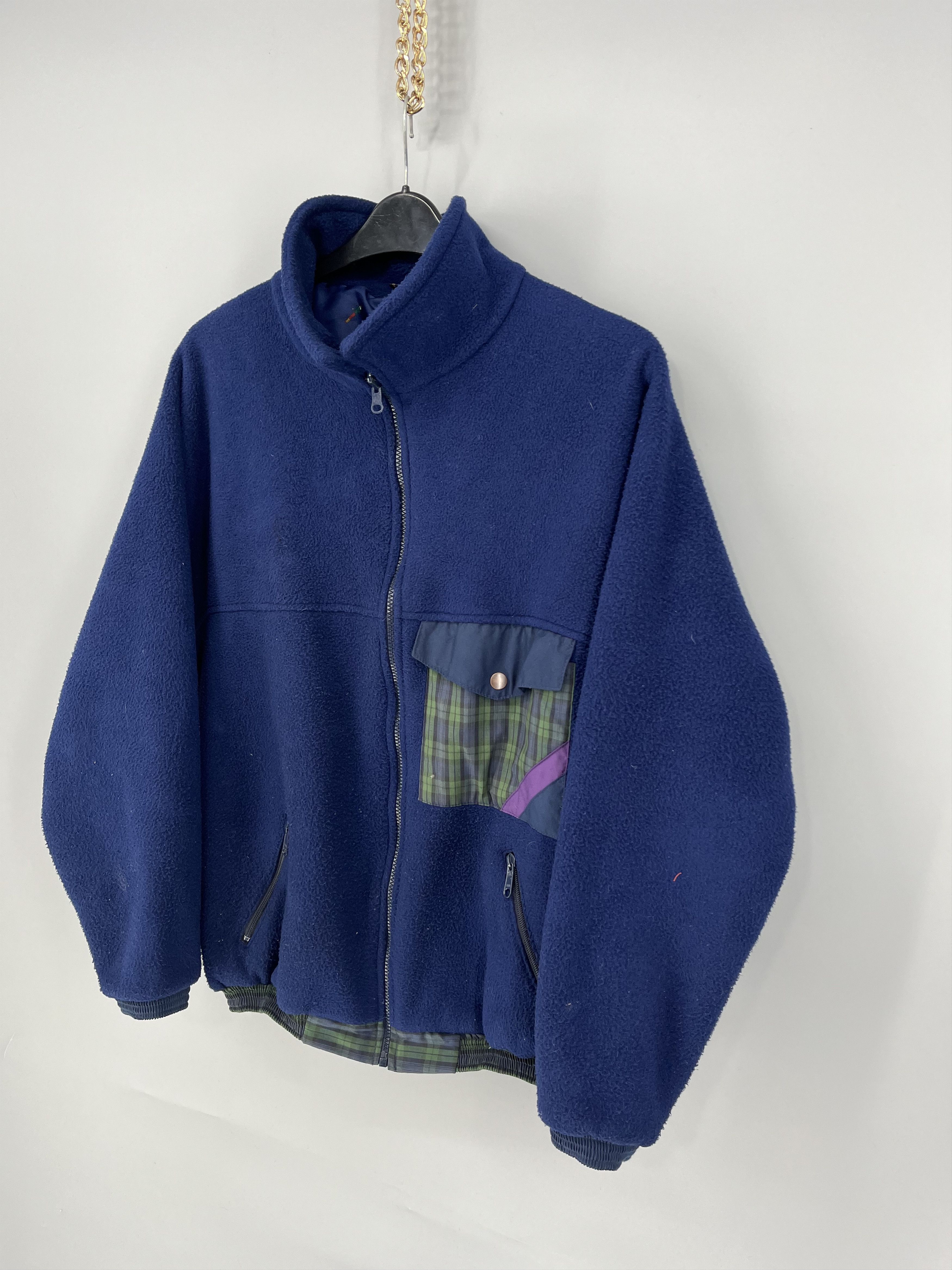 Vintage Vintage Reversible Jacket Sherpa - Nylon Jacket Size US XL / EU 56 / 4 - 16 Thumbnail