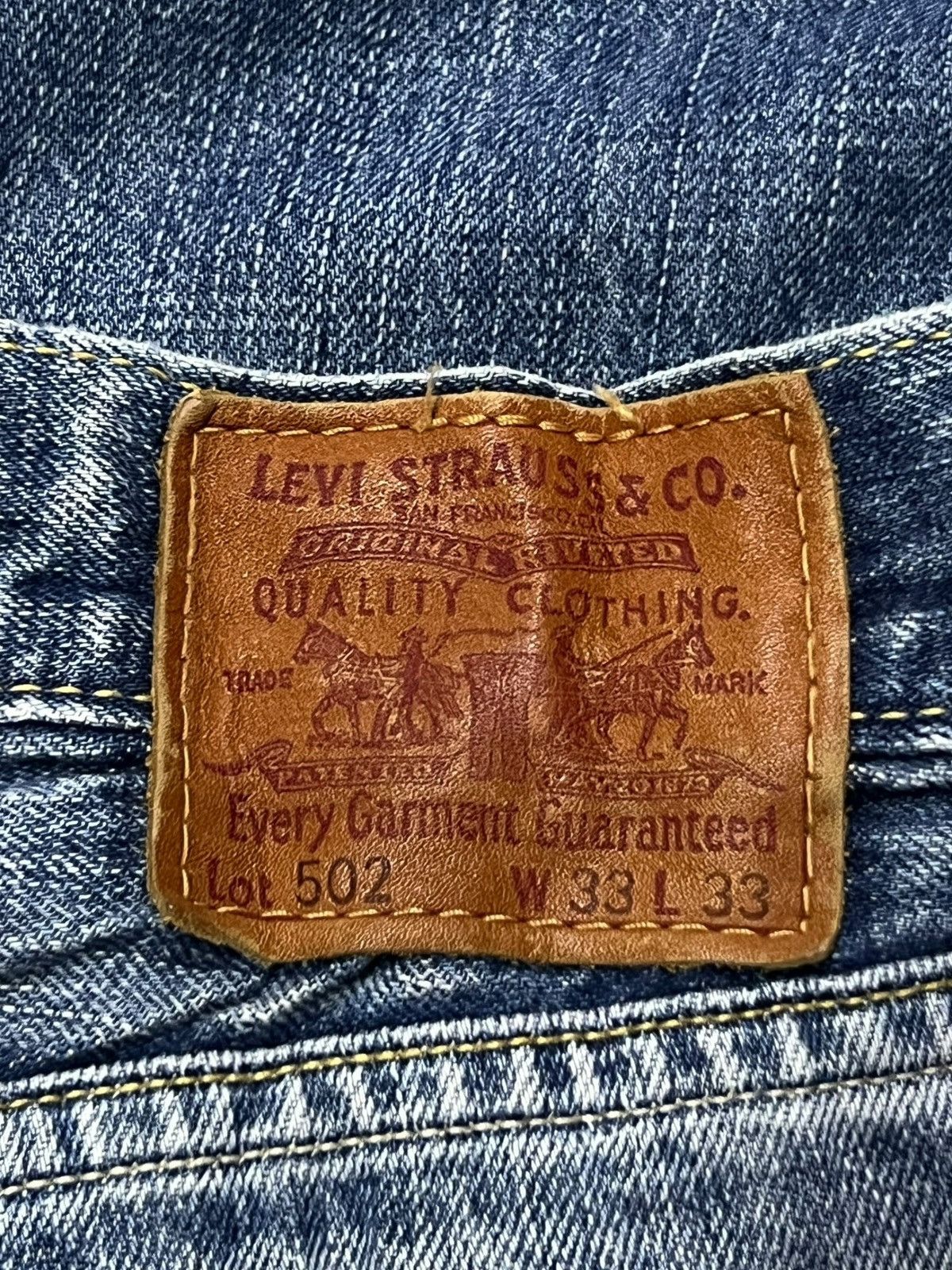 Levi's Vintage Levi’s 502 - Faded Wash, Distressed Denim Size US 33 - 12 Thumbnail