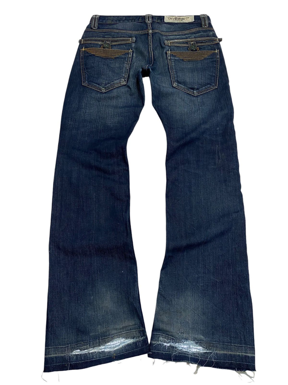 GOSTAR DE FUGA Flare Traveniti Japan Uruboro Distress Stich Denim Patchwork Size US 32 / EU 48 - 2 Thumbnail