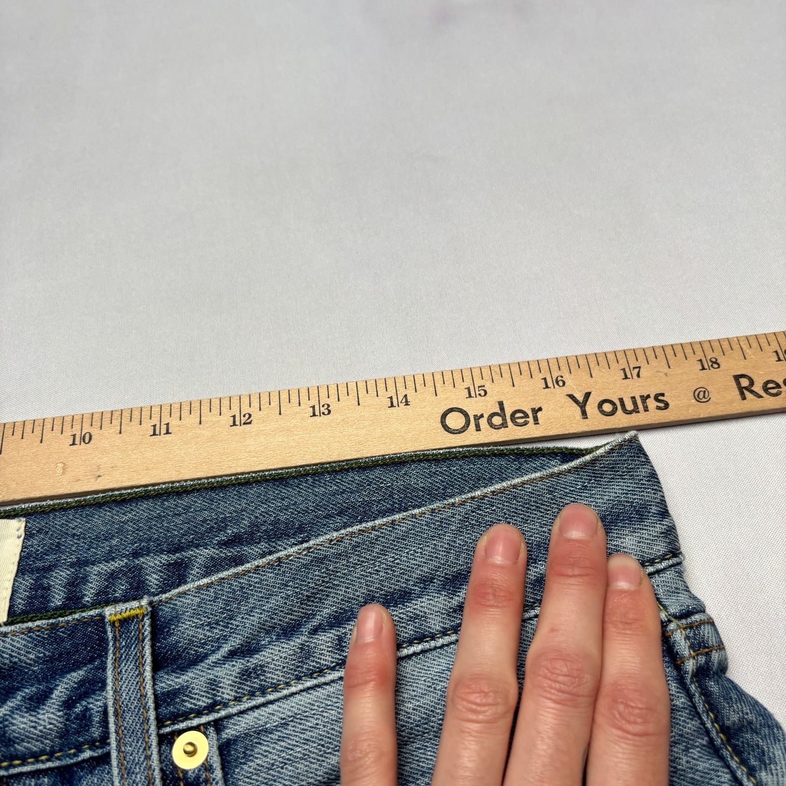 Sid Mashburn $175 Sid Mashburn Slim Straight Jeans 32x30 Made in USA Size US 32 / EU 48 - 5 Thumbnail