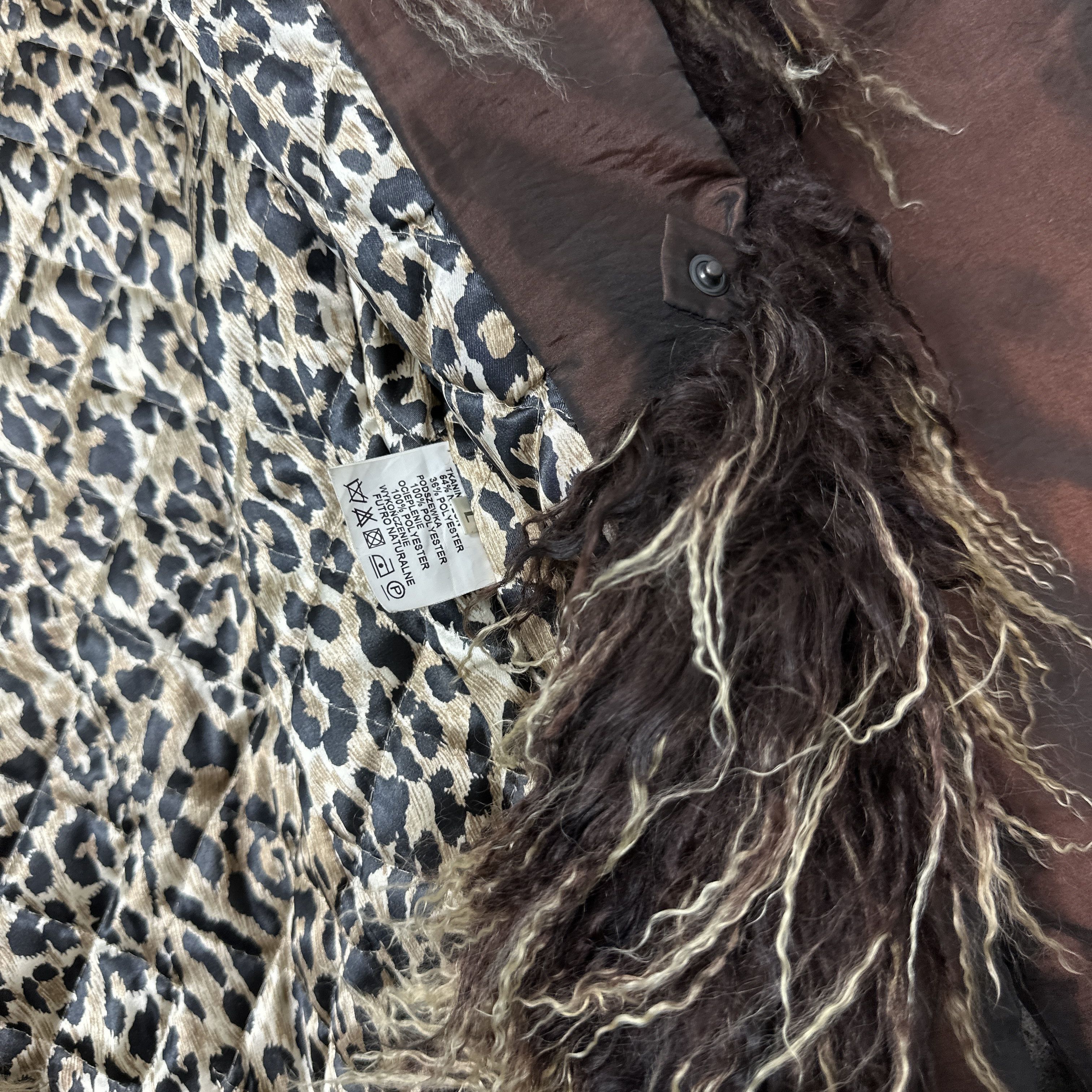 Vintage Vintage Avant Garde Afghan Penny Lane Lama Fur Coat 00s Size L / US 10 / IT 46 - 4 Thumbnail