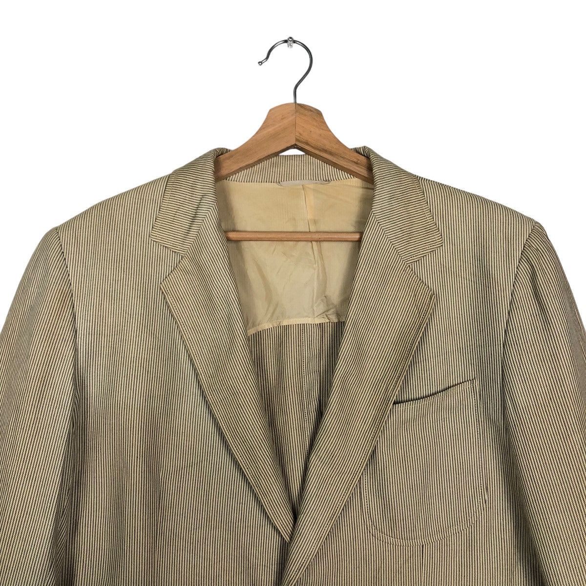 Francesco Smalto 🔥Pin Striped Chore Work Jacket Double Breast Made in Italy Size US M / EU 48-50 / 2 - 3 Thumbnail