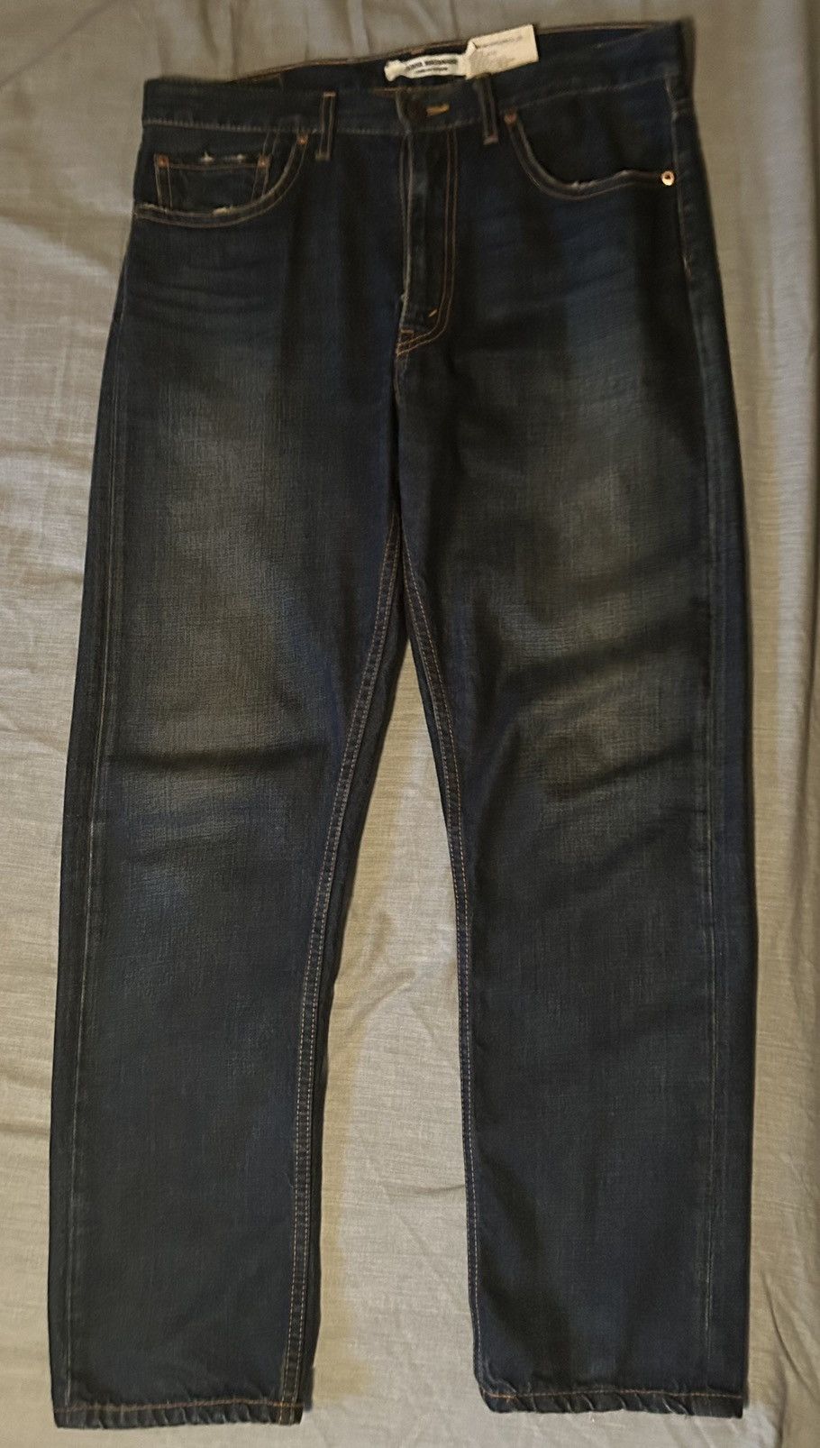 Image of Comme Des Garcons x Junya Watanabe Dark Wash Jeans M See Measurements in Blue, Men's (Size 35)