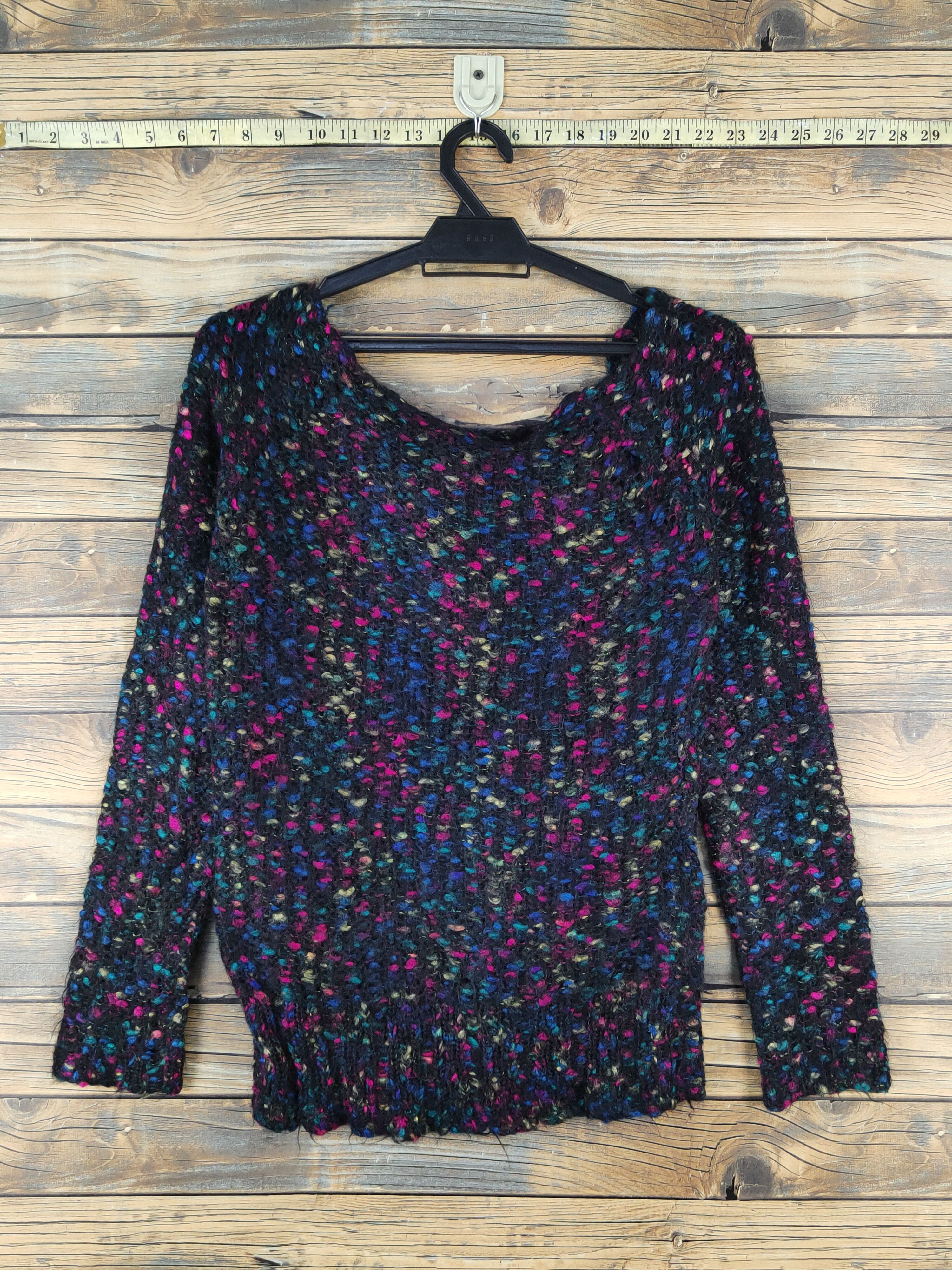 Japanese Brand × Vintage Nouesue Black Knitwear Sweatshirts #W1672 Size S / US 4 / IT 40 - 1 Thumbnail