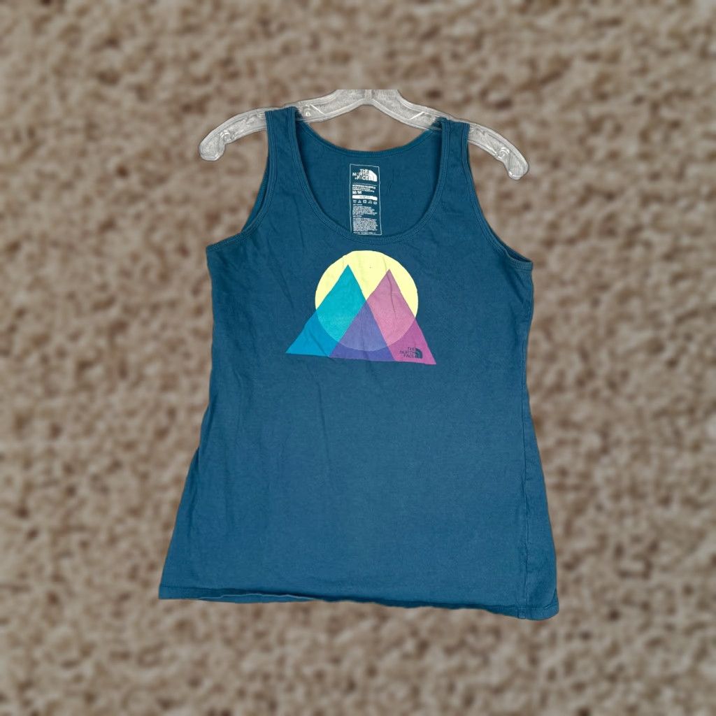 The North Face The North Face Shirt Women Medium Blue Tank Sleeveless Scoop Neck Cotton Slim Size M / US 6-8 / IT 42-44 - 1 Thumbnail