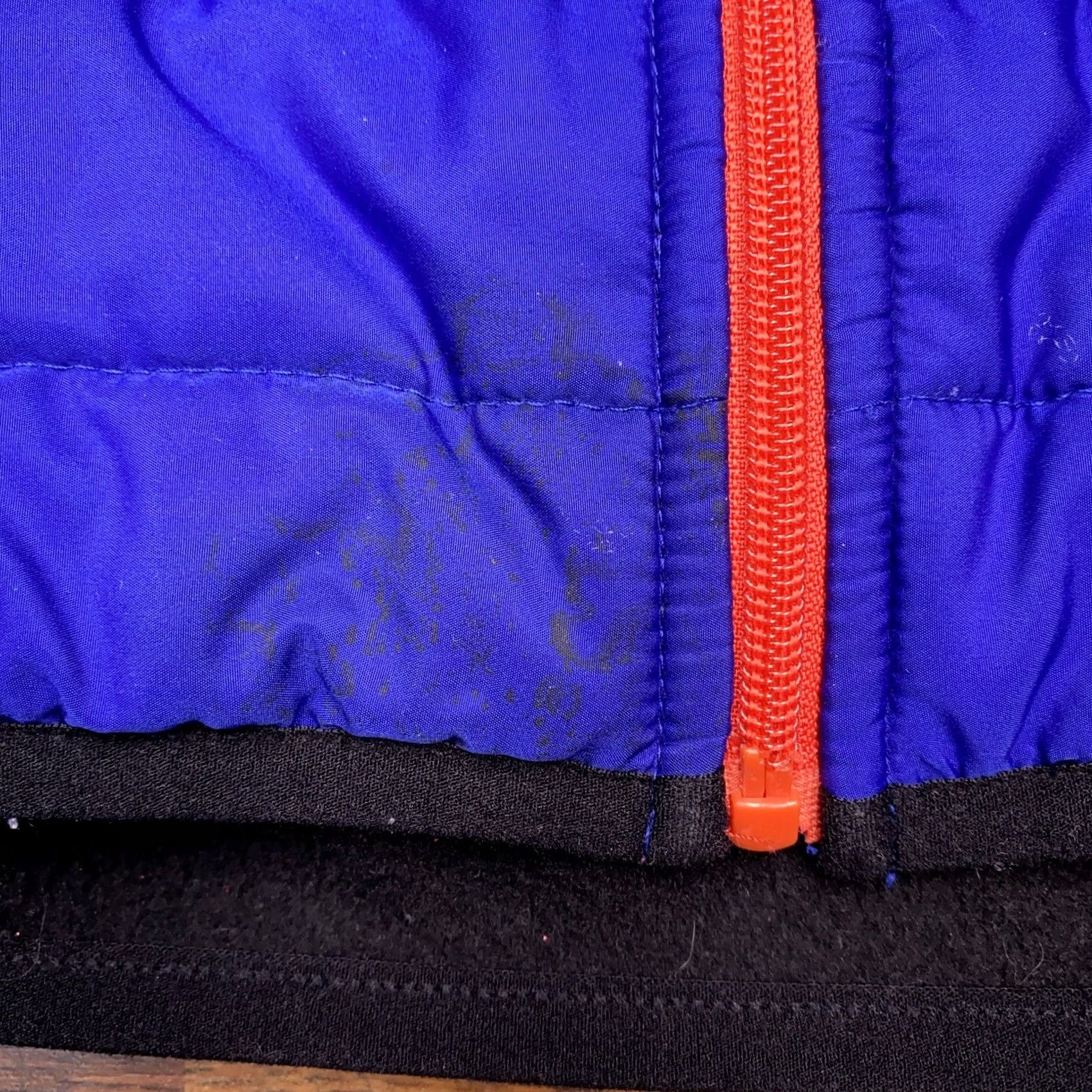Ralph Lauren Lauren Ralph Lauren Jacket Fleece Large Blue Black Full Zip Quilted Size L / US 10 / IT 46 - 4 Thumbnail
