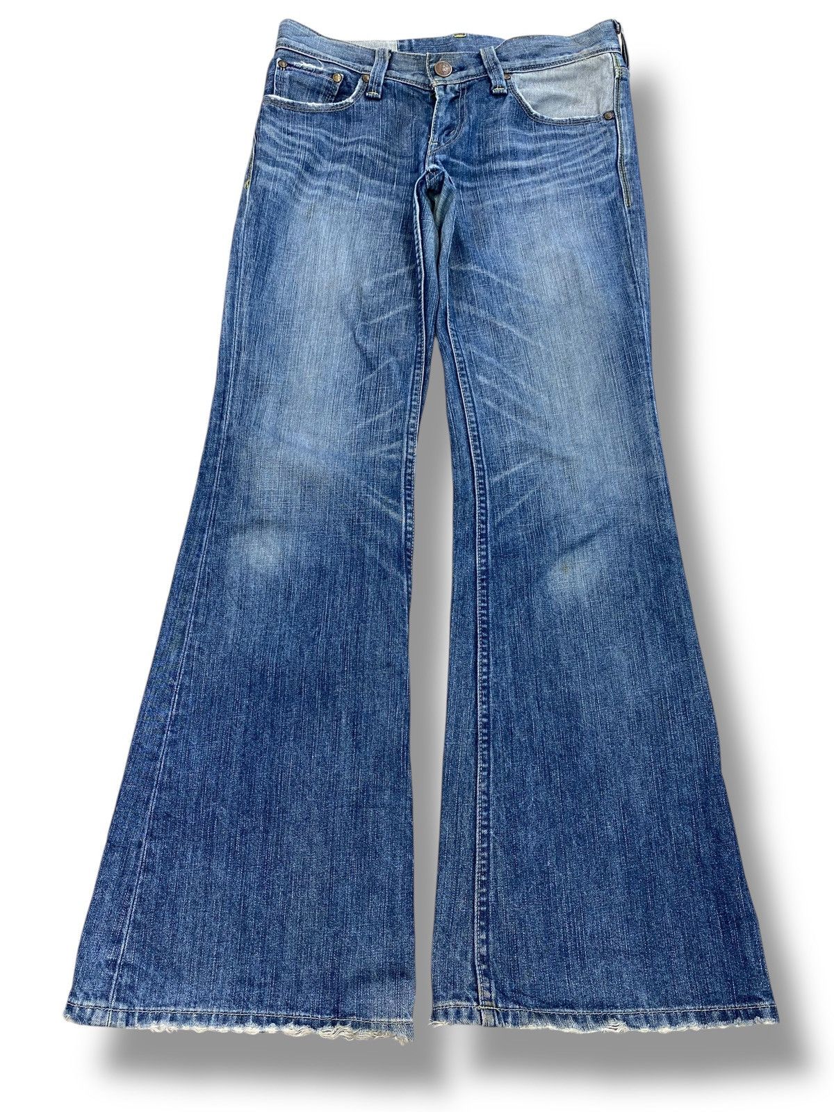 Levi's Levi’s Whiskers Faded Wash Style Flare Jeans Size US 30 / EU 46 - 1 Thumbnail