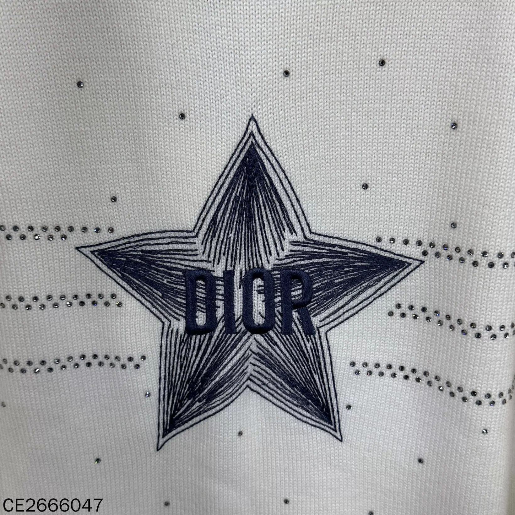 Dior Dior Cream White Wool Lucky Star Dress Women's Size XL / US 12-14 / IT 48-50 - 5 Thumbnail