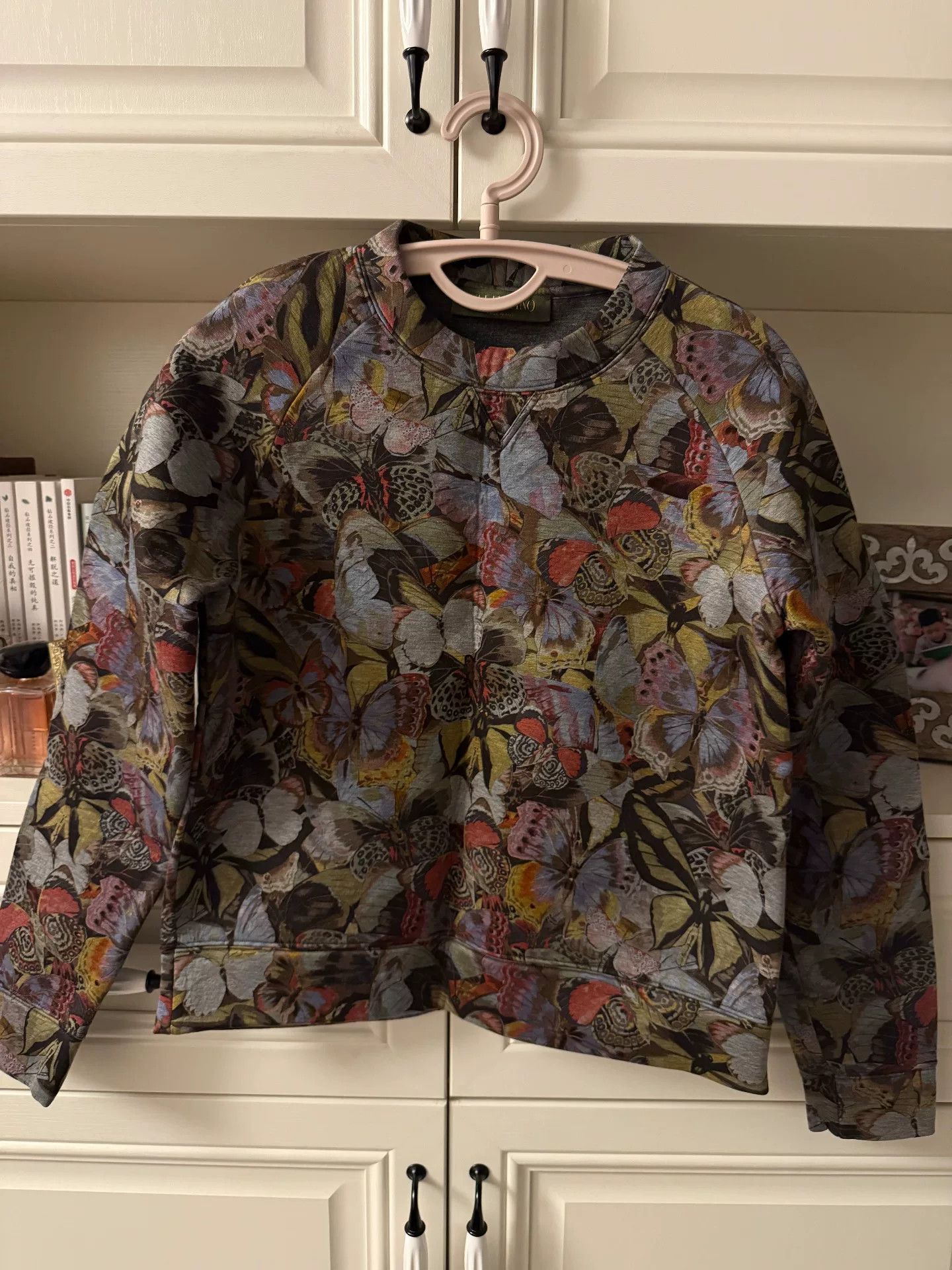Valentino Butterfly Print Sweatshirt