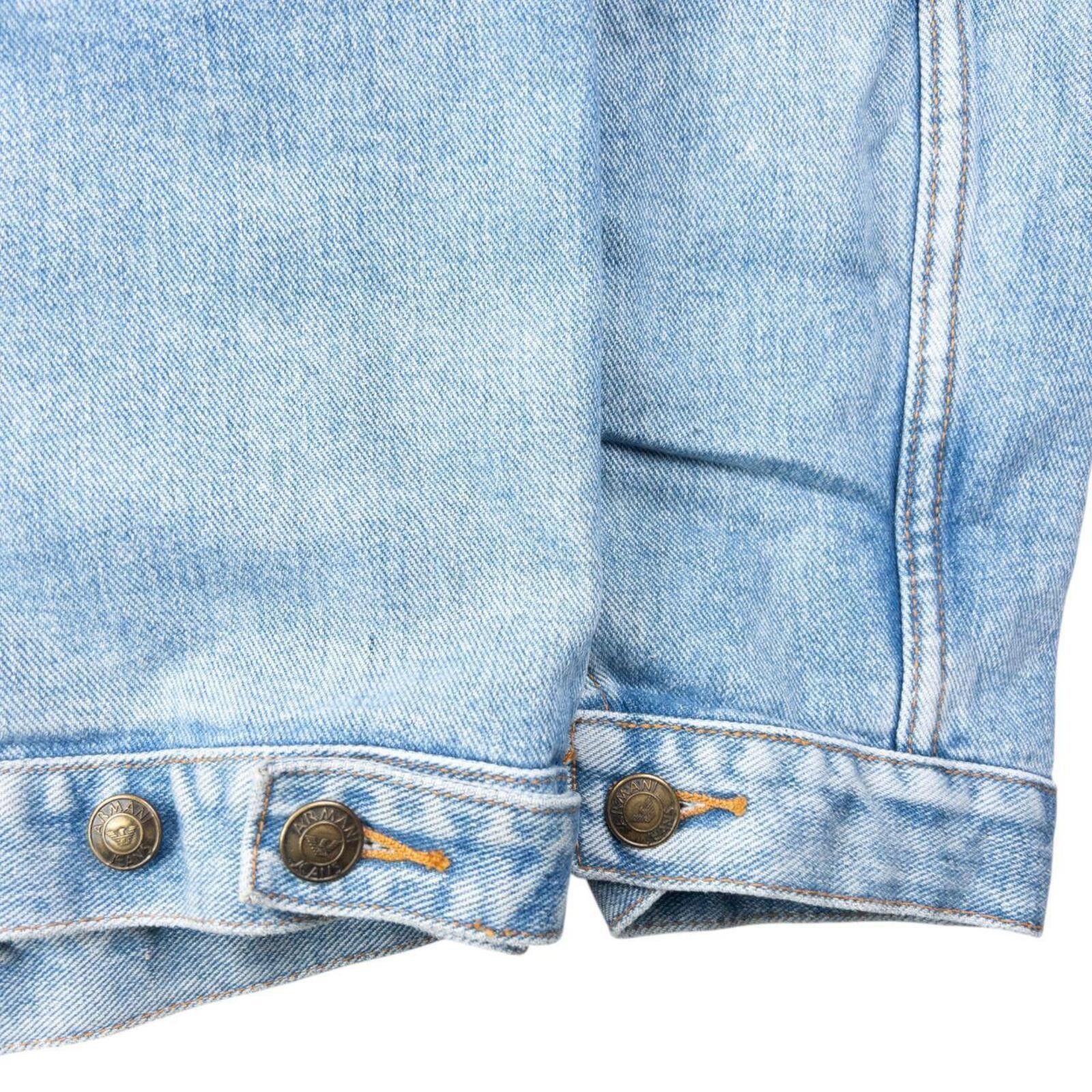 Armani Vintage 90s Armani Jeans Button Up Denim Jacket Size L Size US L / EU 52-54 / 3 - 7 Thumbnail