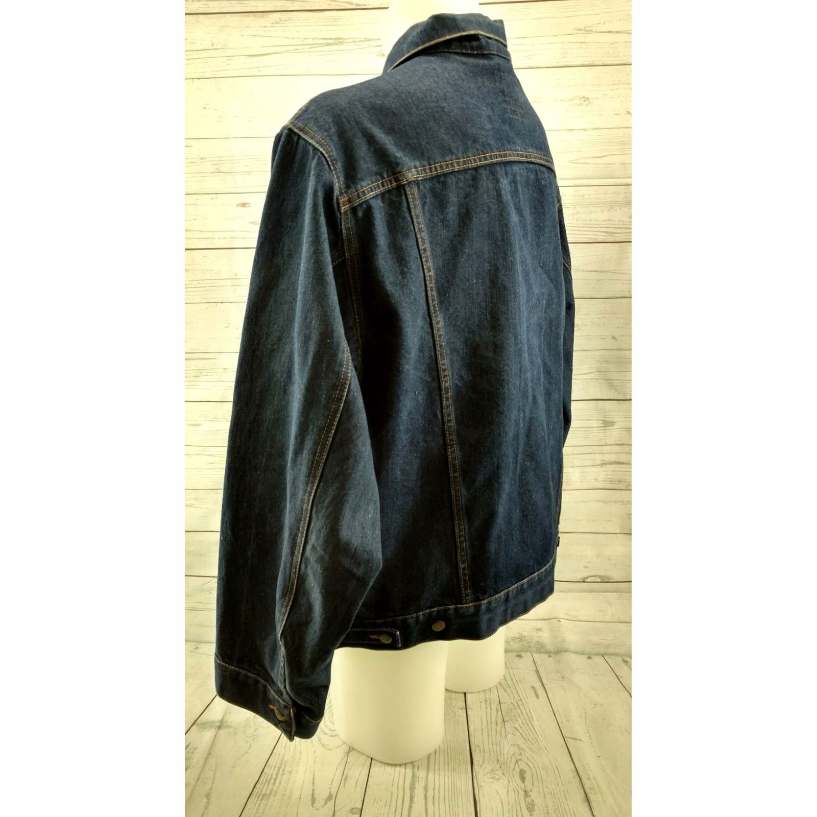 Denime VINTAGE Stagecoach Western Wear Mens 2XL Denim Jean Jacket Blue Jacket Mens 2XL Blue Vintage Stagecoach Western Wear Mens Jacket Blue Denim Size US 39 - 6 Thumbnail