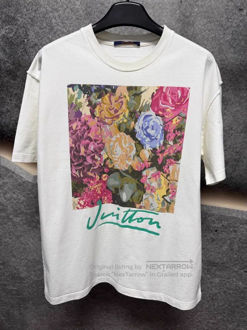 Louis Vuitton Louis Vuitton Floral Short Sleeve T-Shirt Size US L / EU 52-54 / 3 - 1 Thumbnail