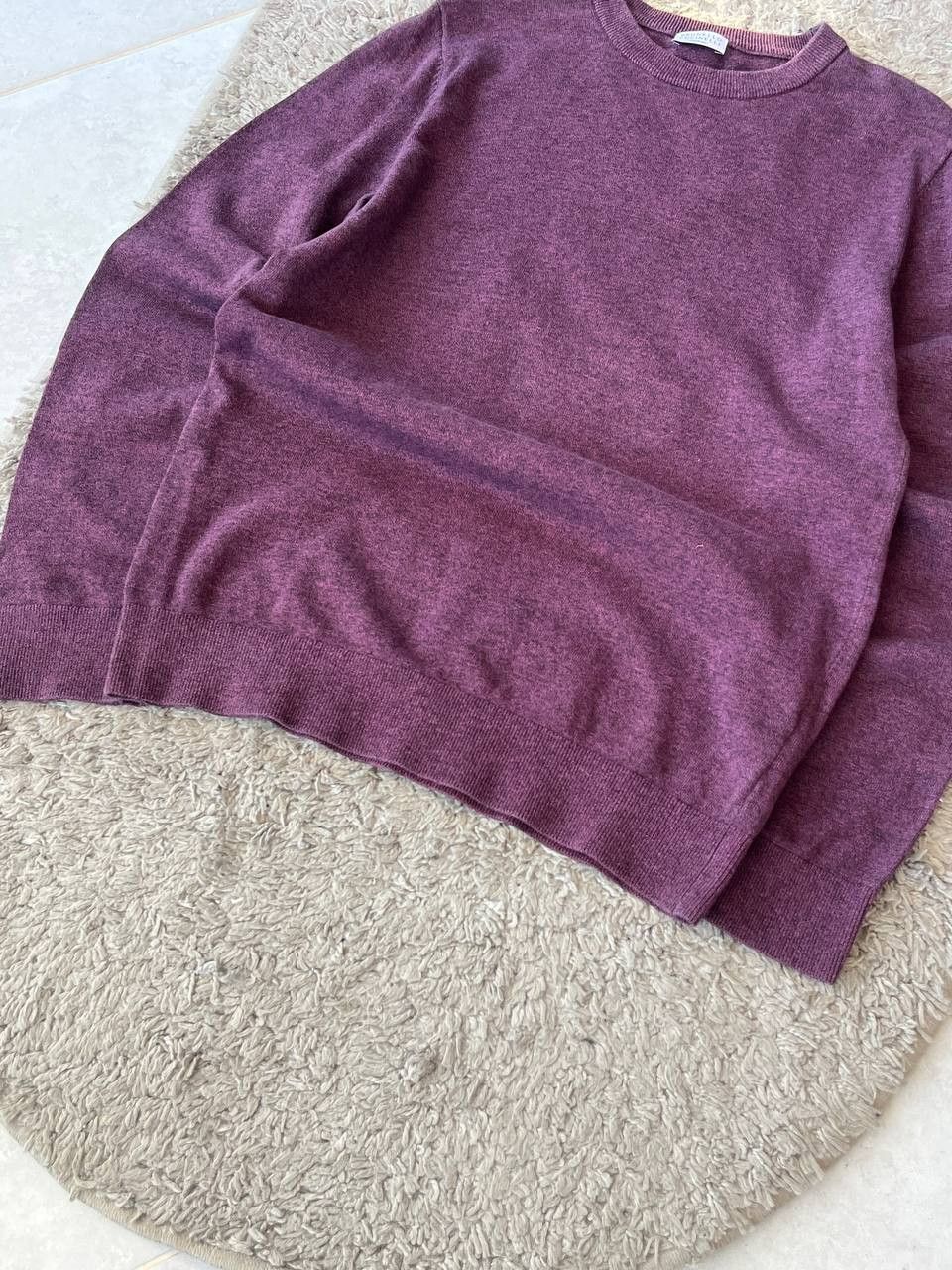 Brunello Cucinelli BRUNELLO CUCINELLI Relaxed Sweater MADE IN ITALY Burgundy Size US L / EU 52-54 / 3 - 6 Thumbnail