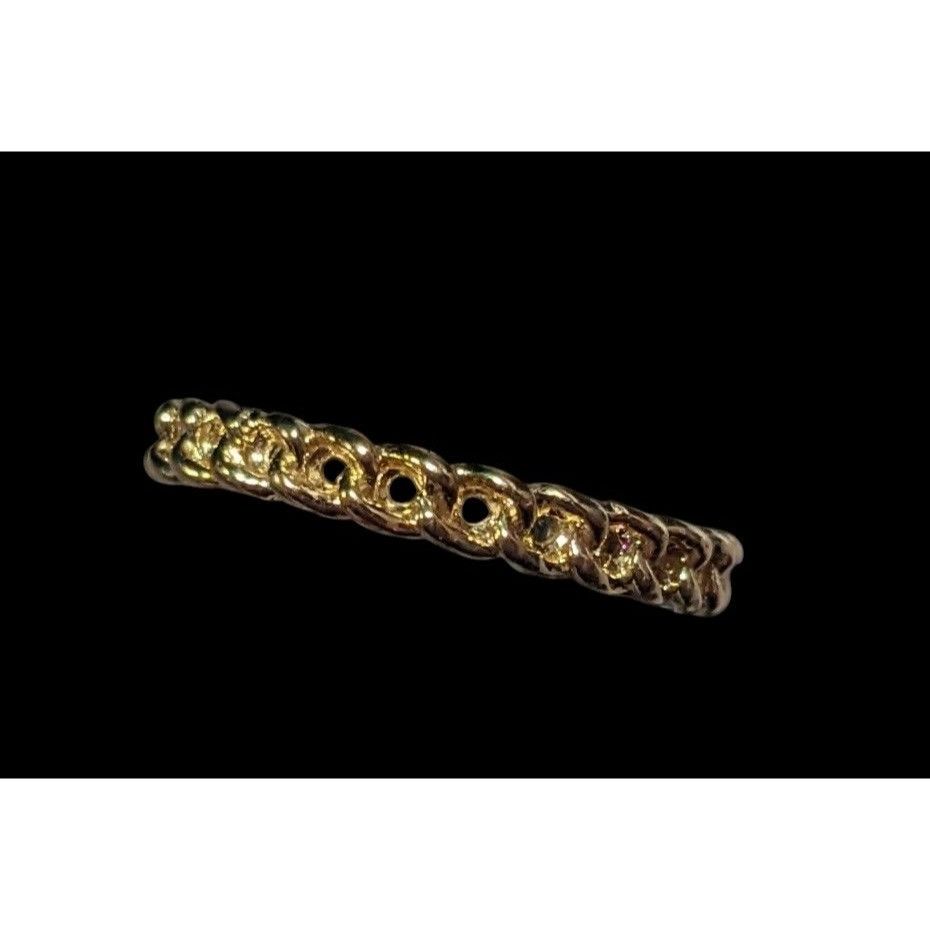 Other Gold Tone Braided Chain Texture Fashion Ring Size 6 Size ONE SIZE - 2 Thumbnail