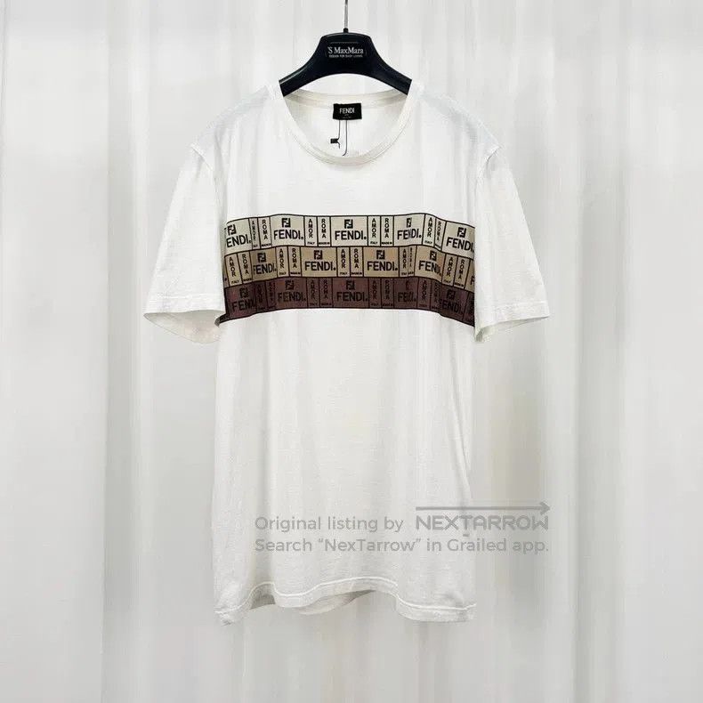 Fendi Fendi Printed Letter Short Sleeve T. Size US XL / EU 56 / 4 - 1 Thumbnail