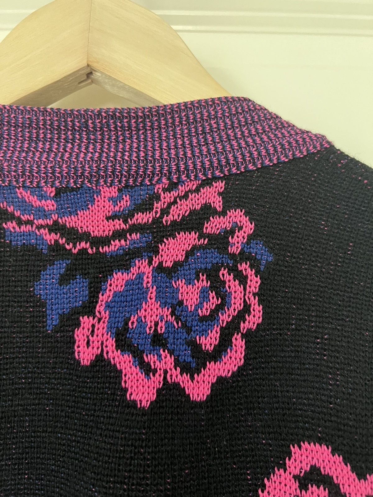 Hedi Slimane × Saint Laurent Paris Saint Laurent Rose Knit Cardigan, Size M Size US M / EU 48-50 / 2 - 8 Thumbnail