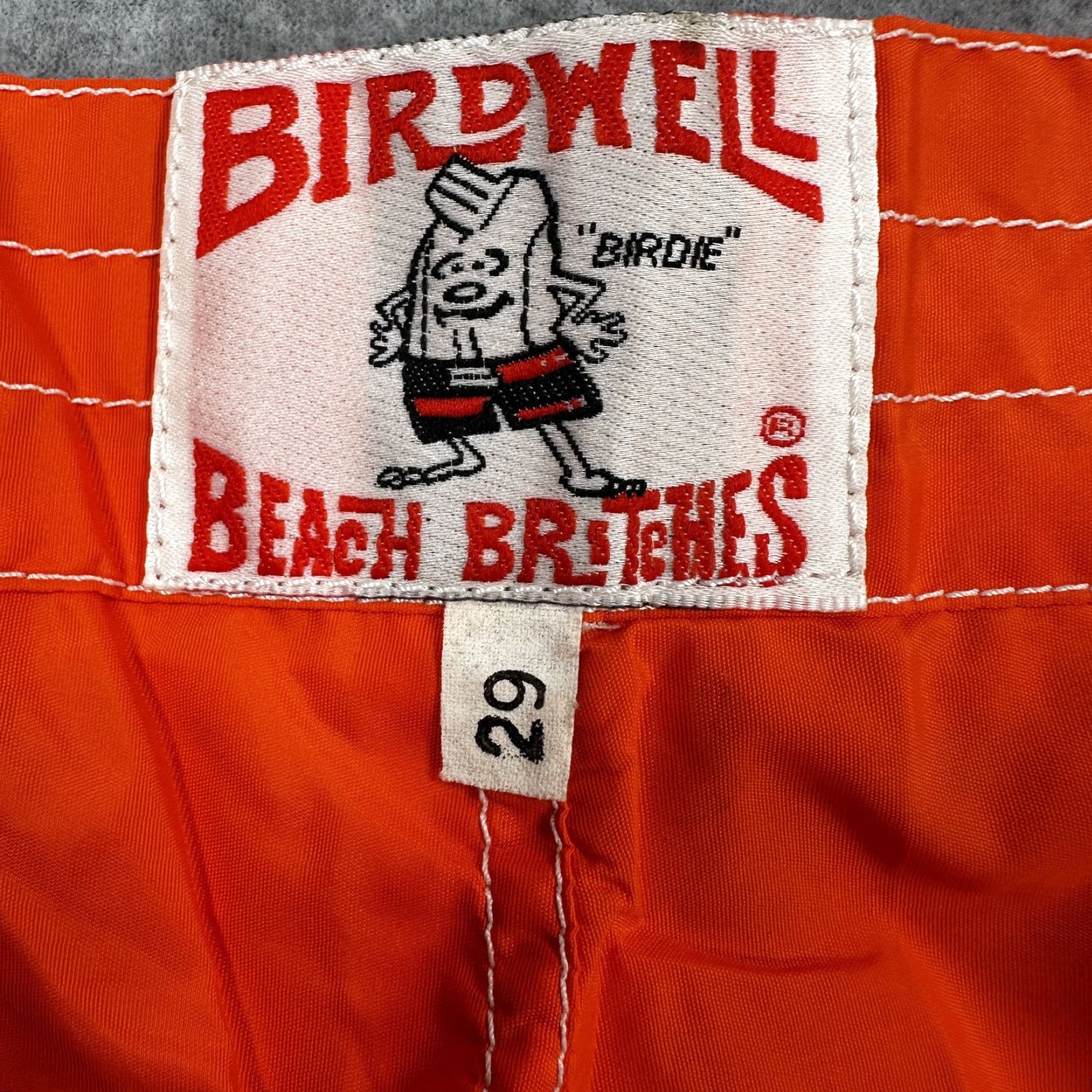 Vintage Birdwell Beach Britches Shorts Mens 29 Orange Boardshorts Swim Trunks Surf New Size US 35 - 6 Thumbnail
