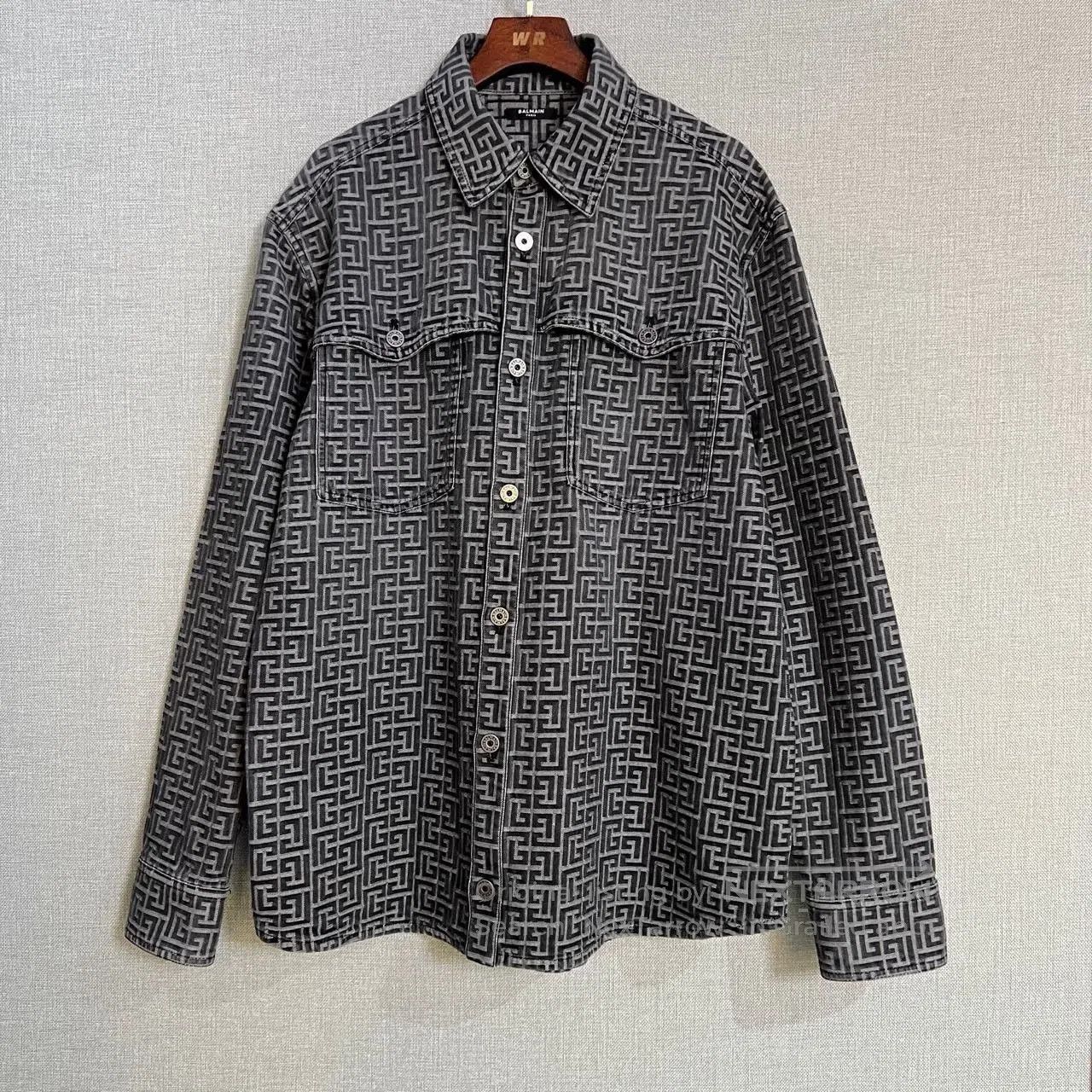 Balmain Balmain Checkered Logo Shirt Jacket. Size US M / EU 48-50 / 2 - 1 Thumbnail