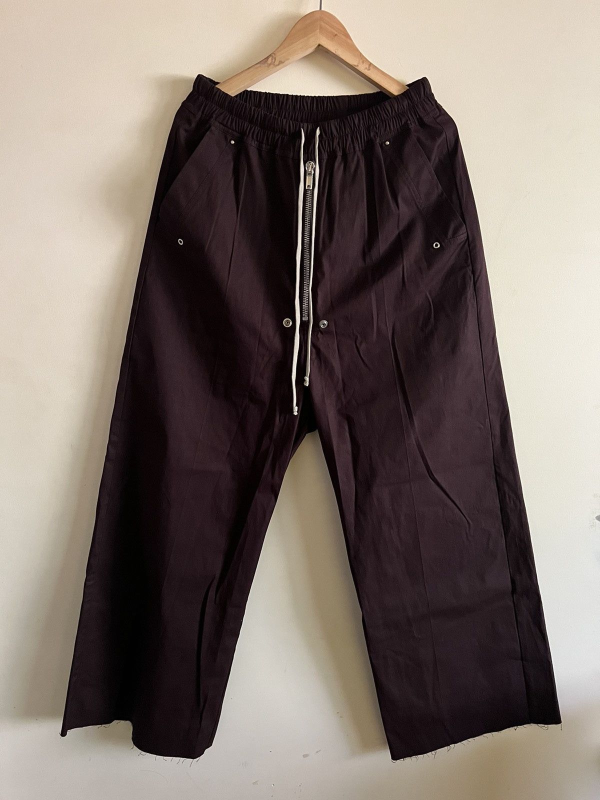 image of Rick Owens Geth Belas In Oxblood in Ox Blood, Men's (Size 32)