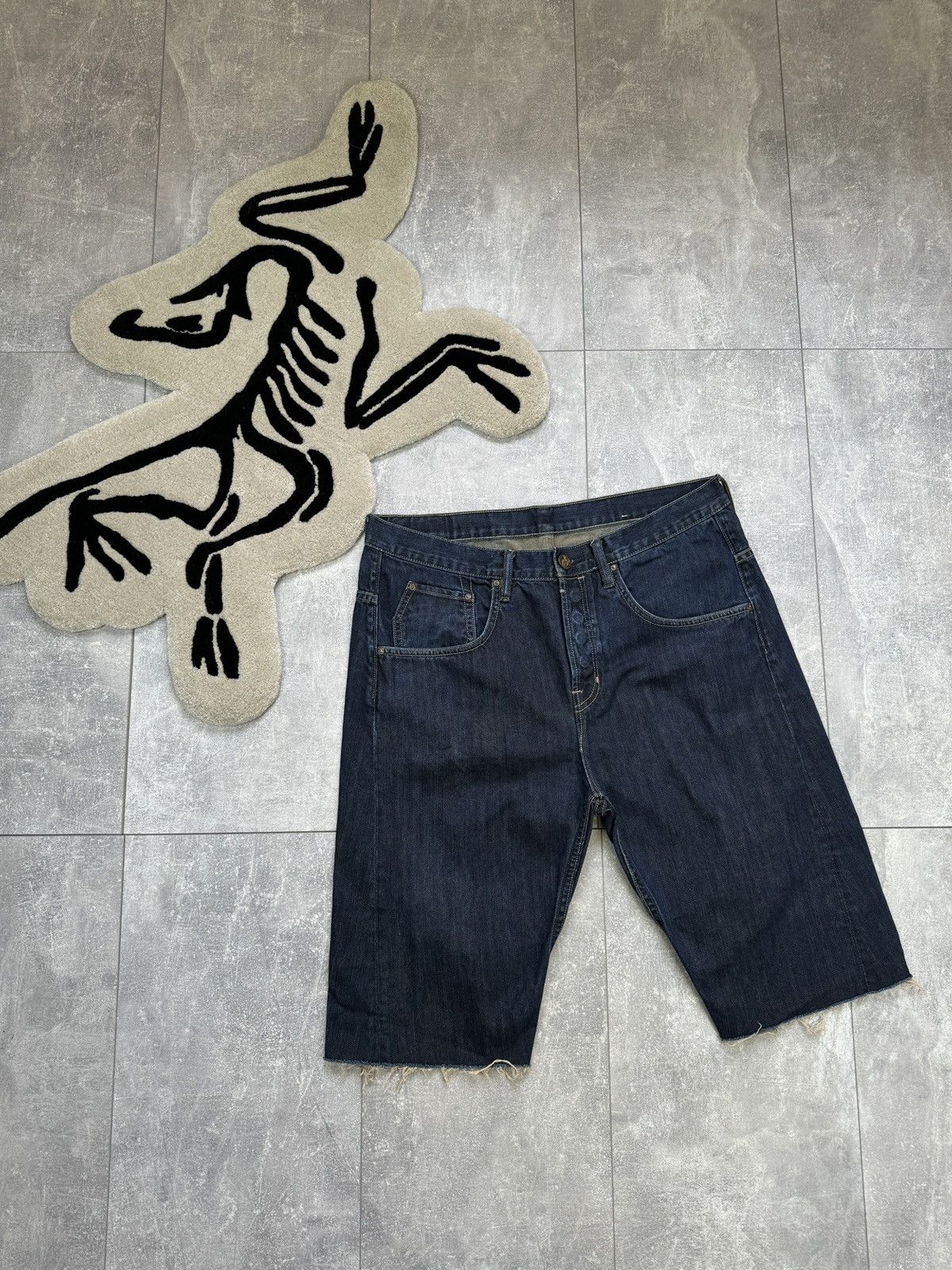 Allsaints × Japanese Brand × Vintage Mens Vintage AllSaints ES Runner denim shorts jeans luxury Size US 36 / EU 52 - 14 Thumbnail