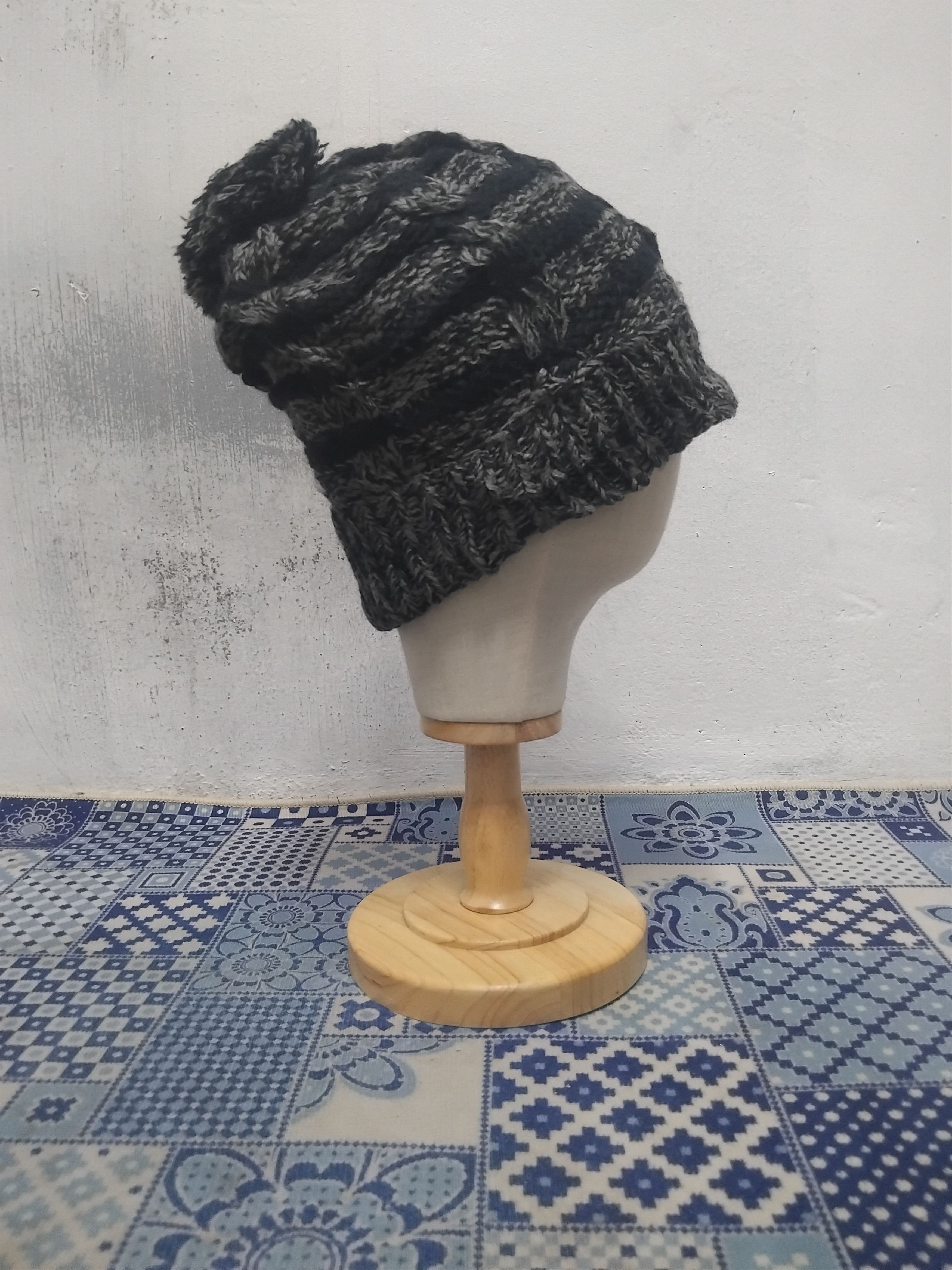 PPFM Stripe gothic style button Beanie Size ONE SIZE - 8 Thumbnail