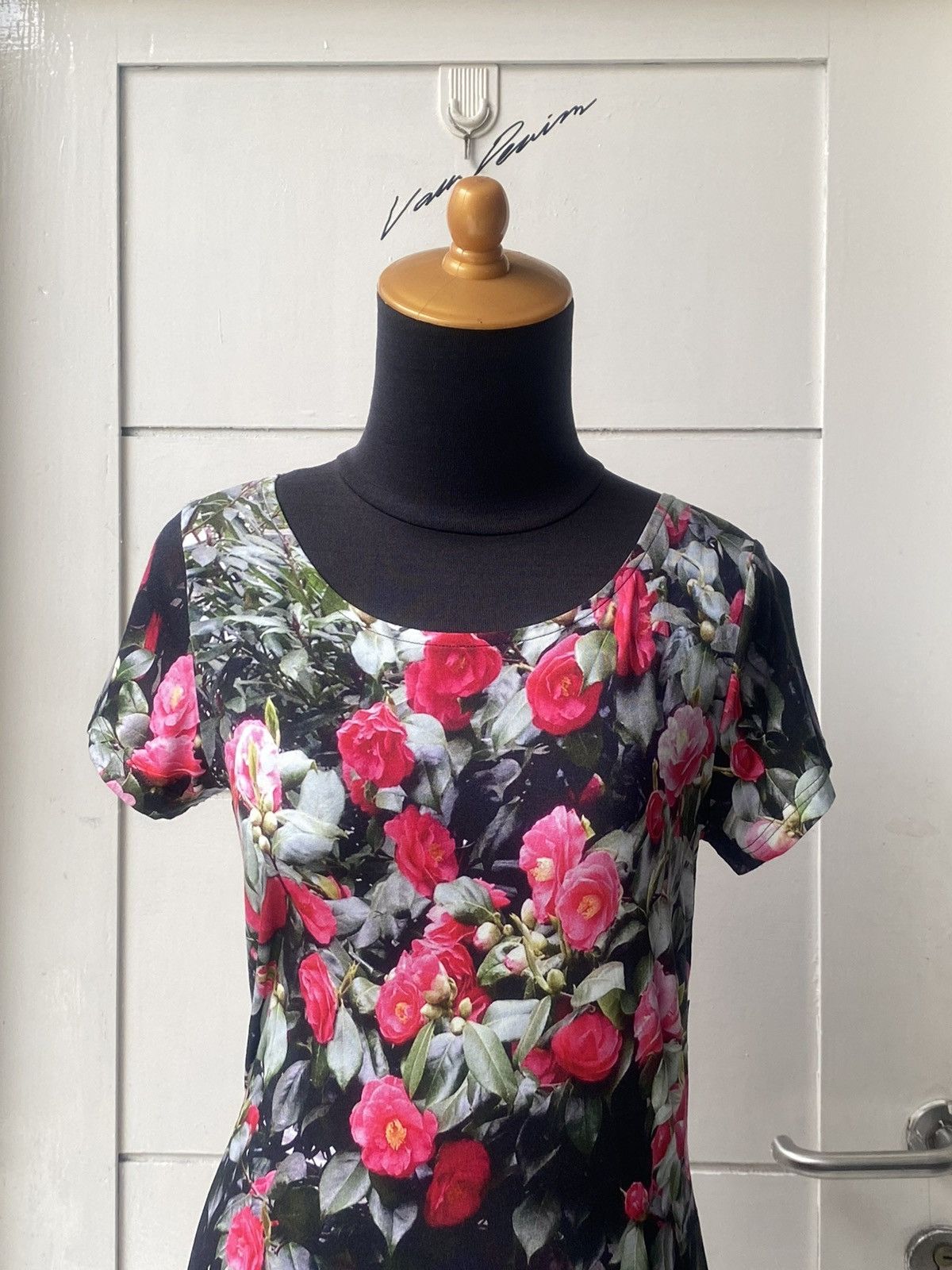 agnes b. AGNES B Flower Motive Dress Size XS / US 0-2 / IT 36-38 - 2 Thumbnail