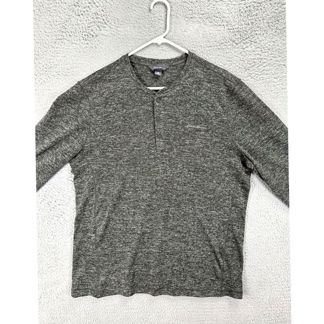 Eddie Bauer VINTAGE? Eddie Bauer Shirt Mens XL Olive Green Henley Thermal Henley Shirt Regular Sleeve Long Solid 0 Size US XL / EU 56 / 4 - 2 Thumbnail