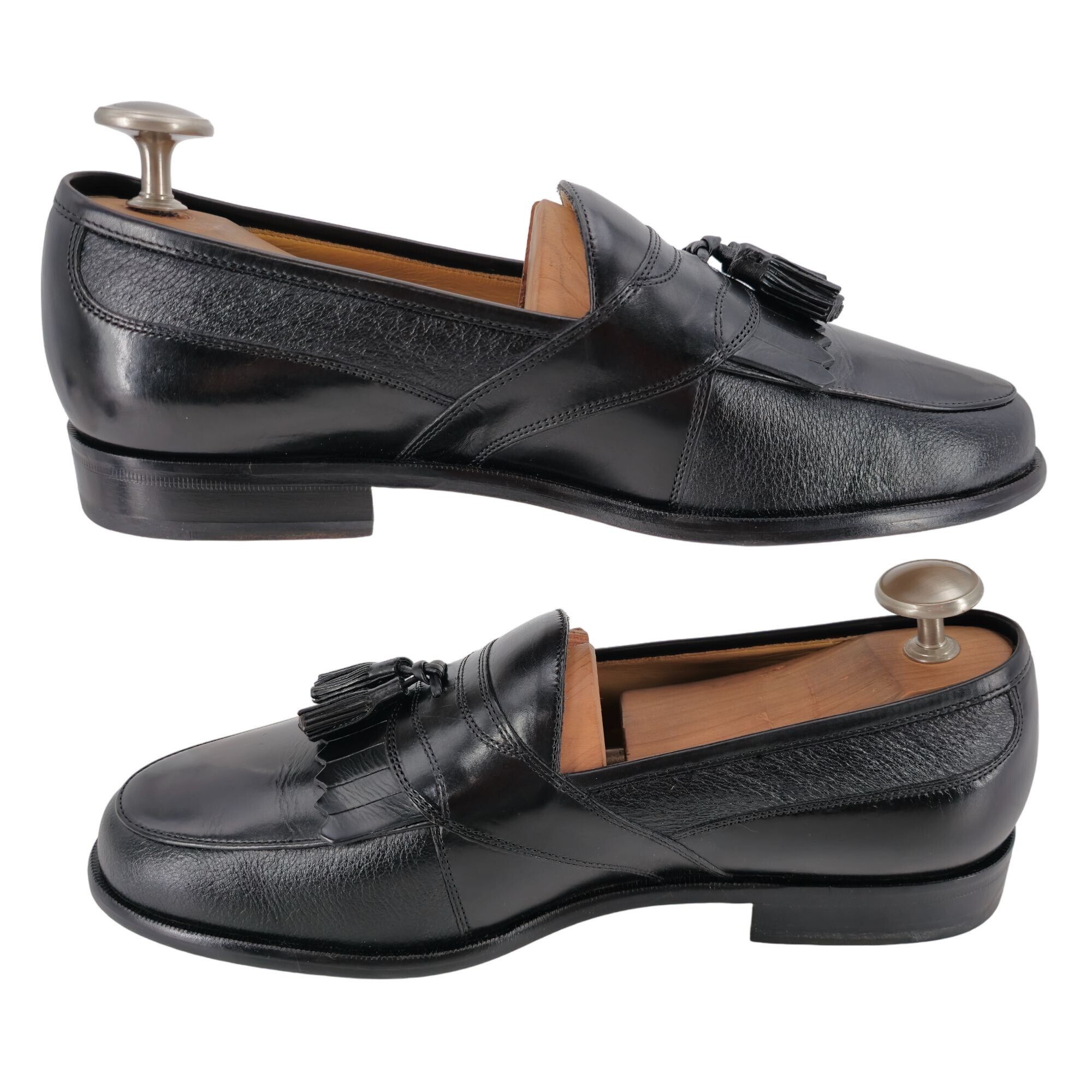 Johnston & Murphy NEW Johnston & Murphy Men's size 9.5W Black Deerskin Leather Size US 9.5 / EU 42-43 - 7 Thumbnail